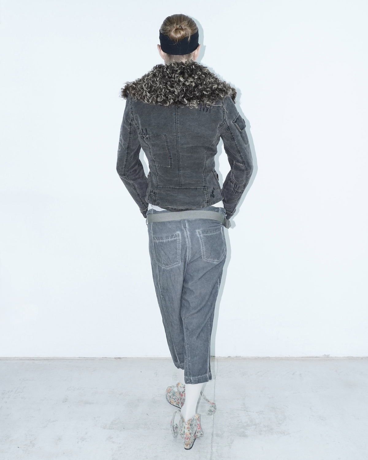 cotton jacket with fur