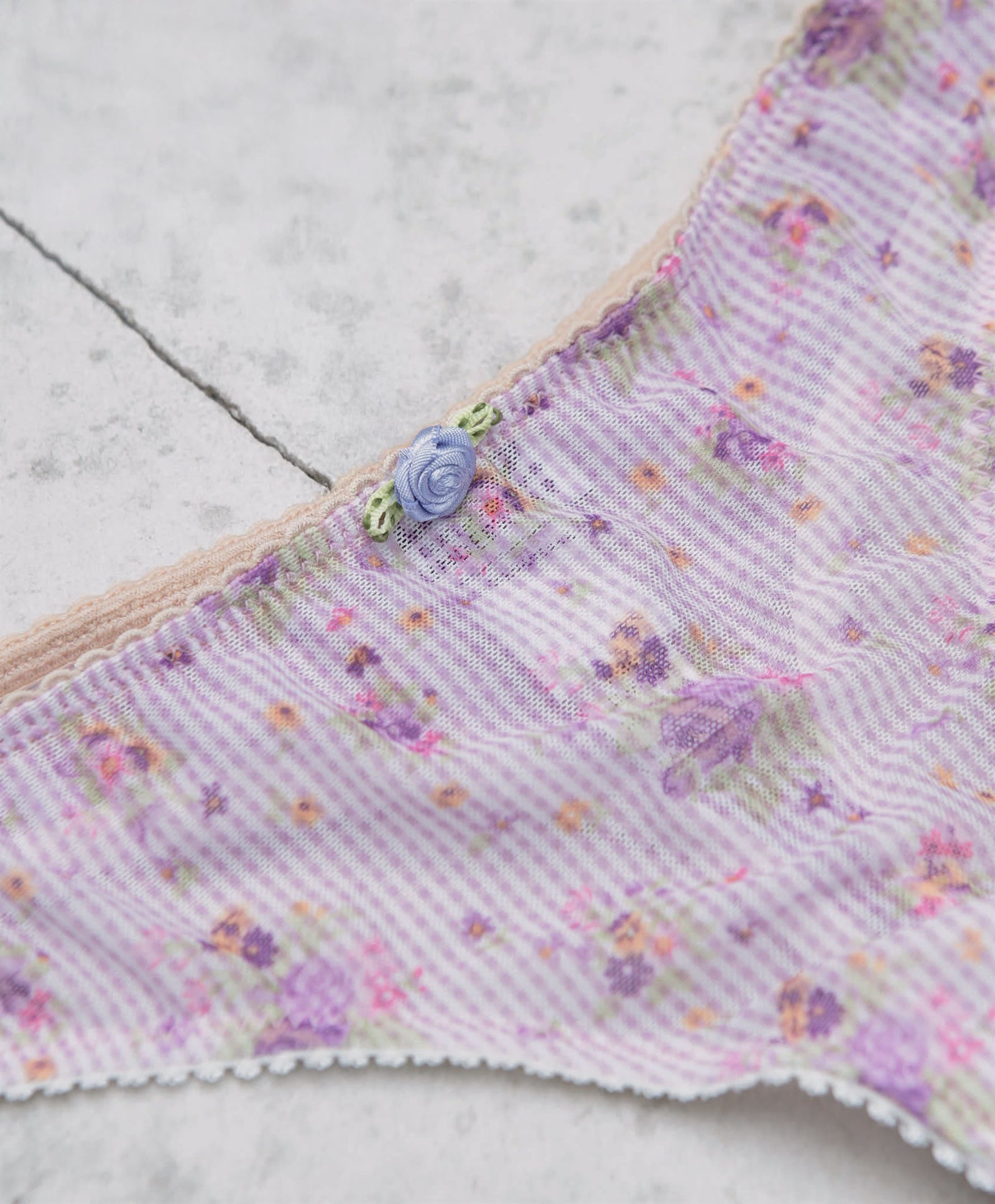 floral lingerie set