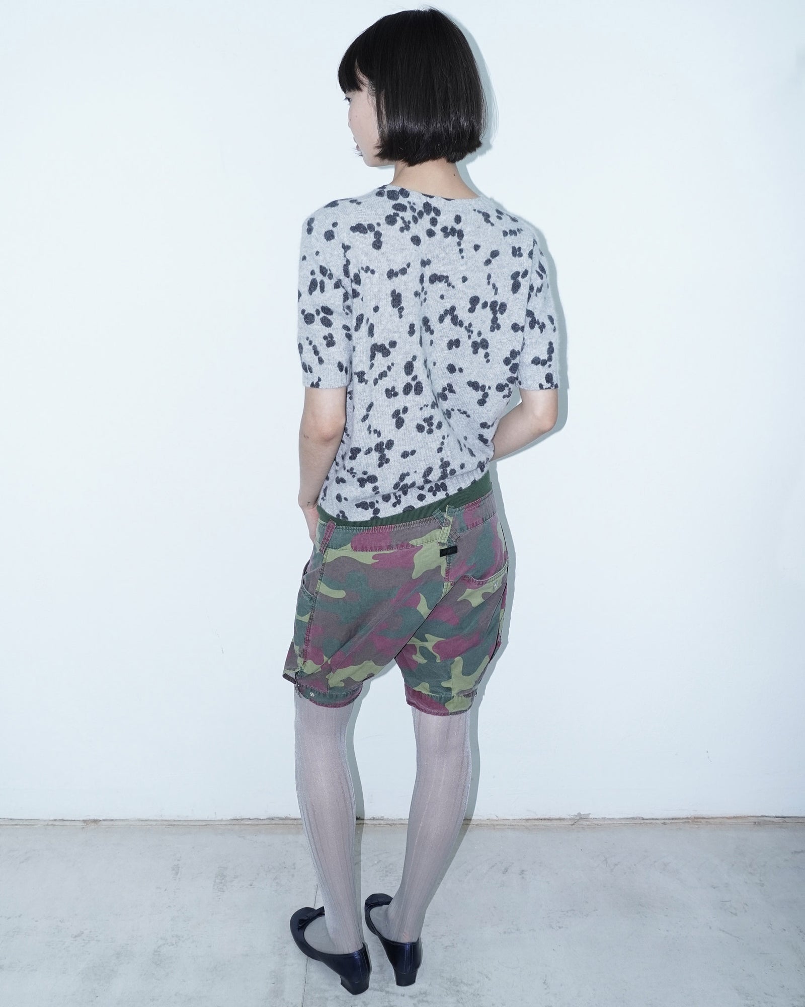 double waisted bubble camo pants