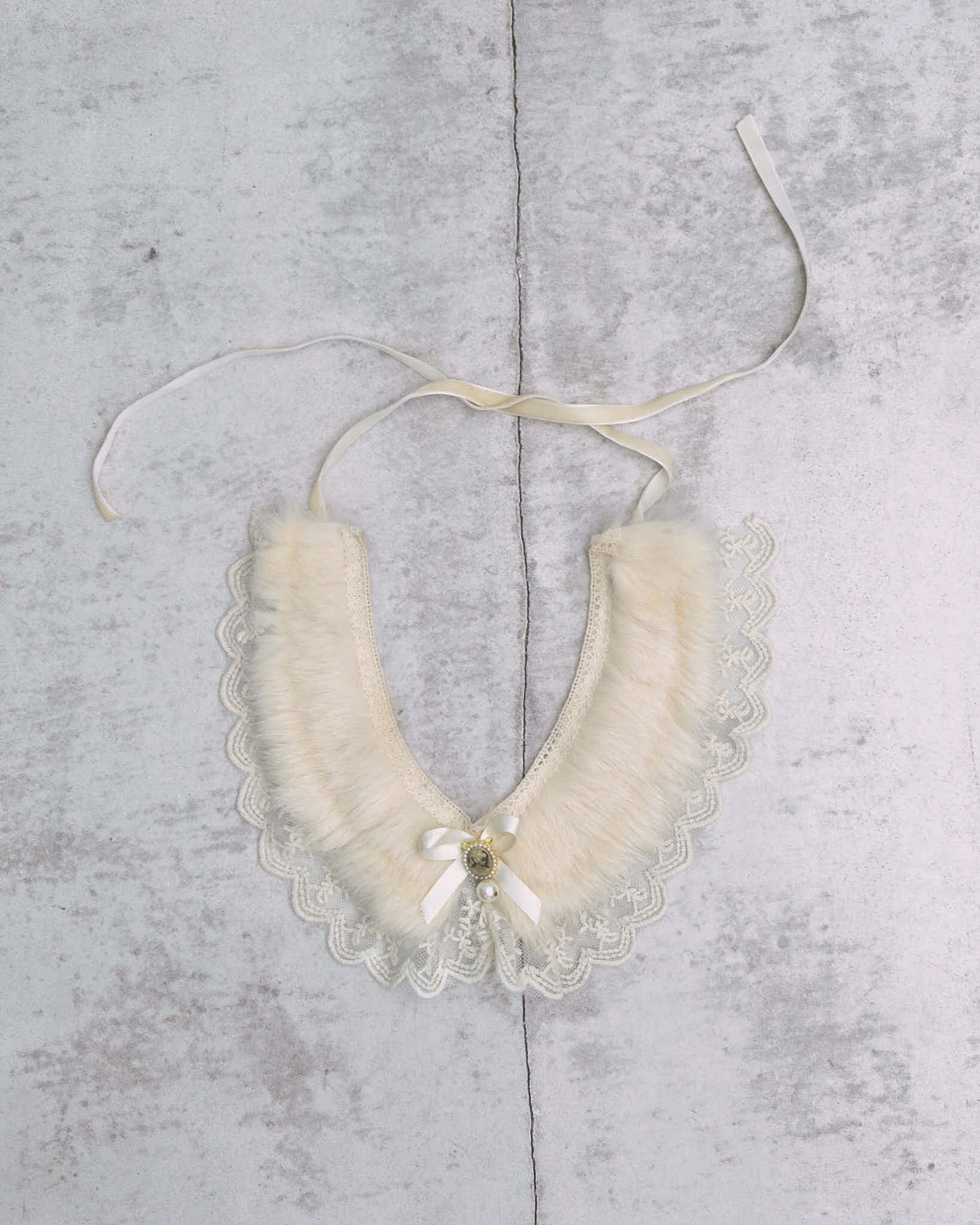 fur lace collar