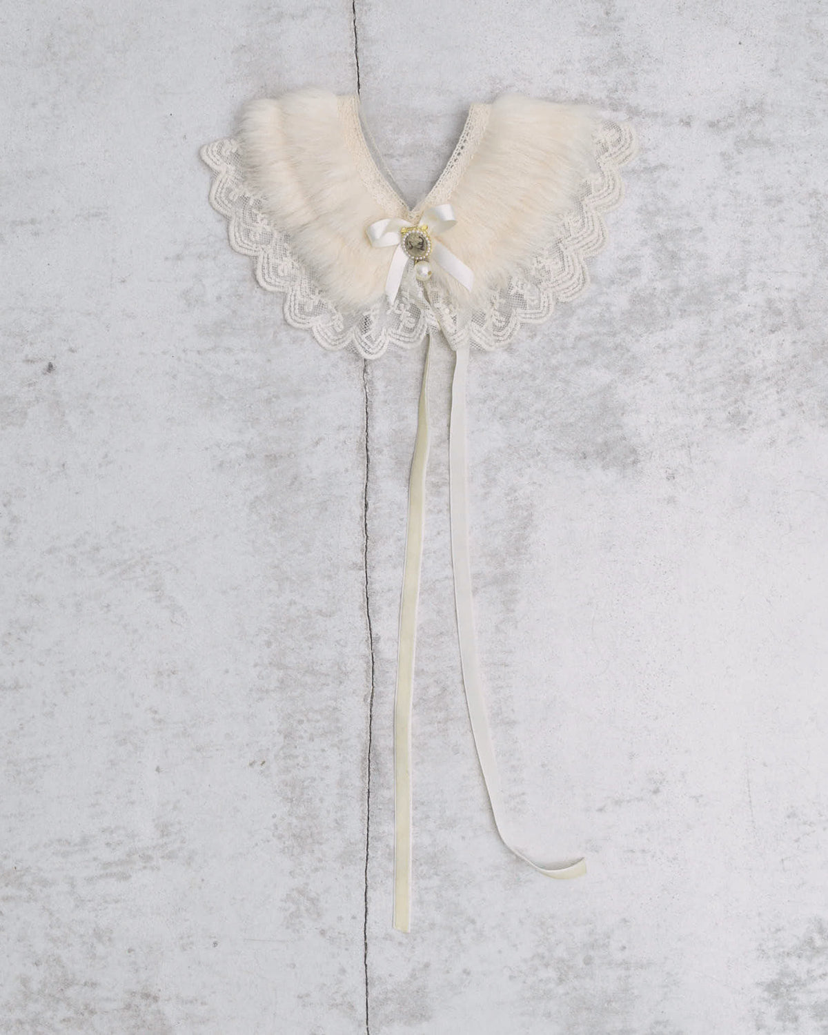 fur lace collar