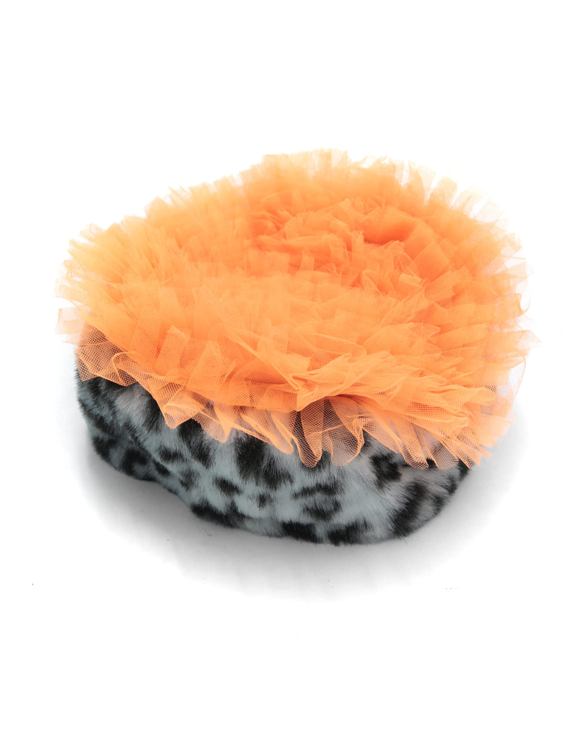 faux fur & tulle hat