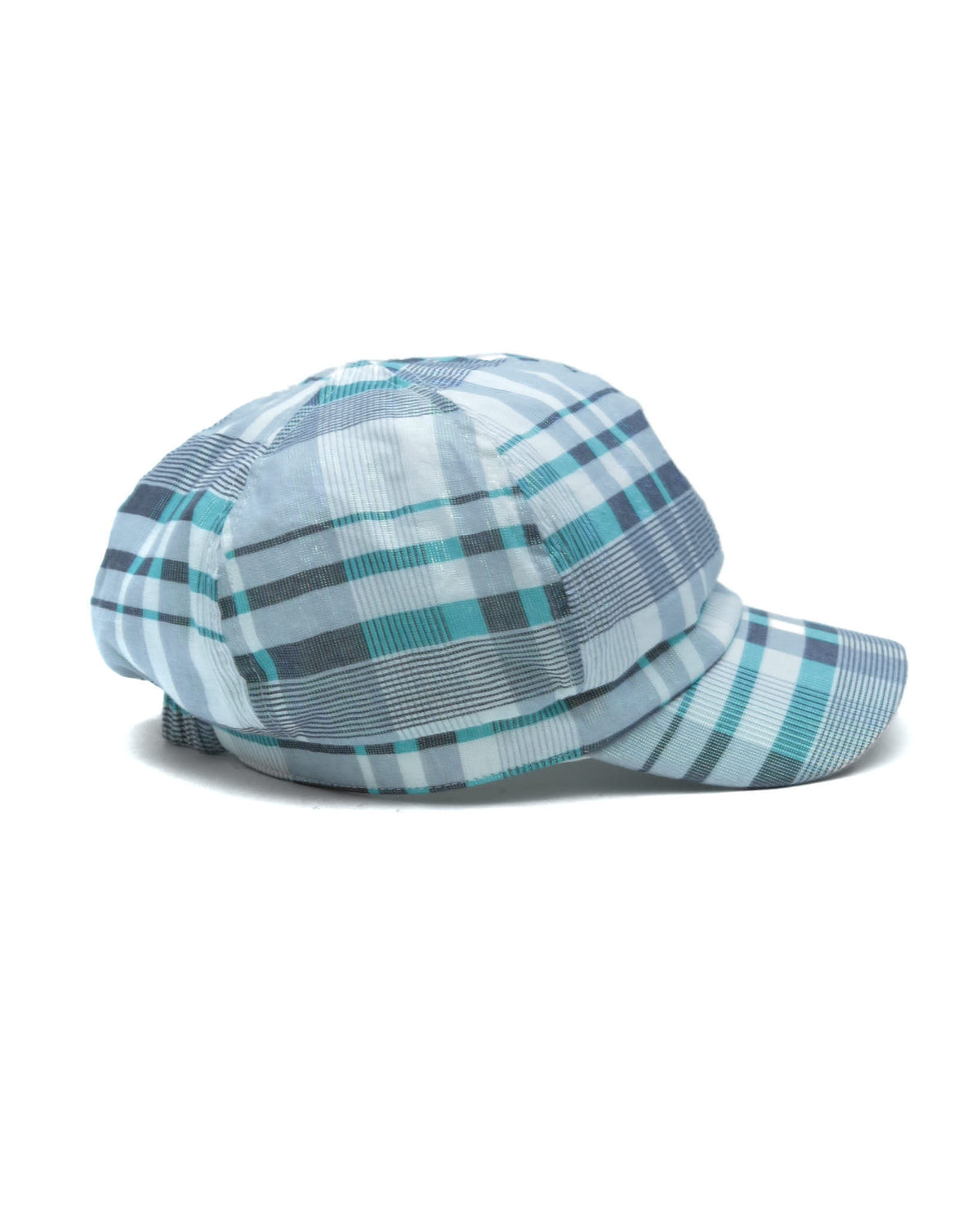 grey and turquise newsboy cap