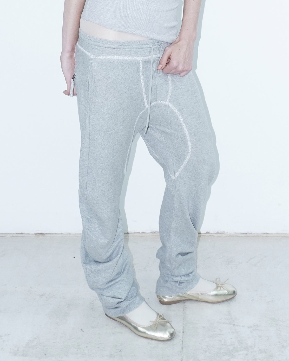 grey cotton pants
