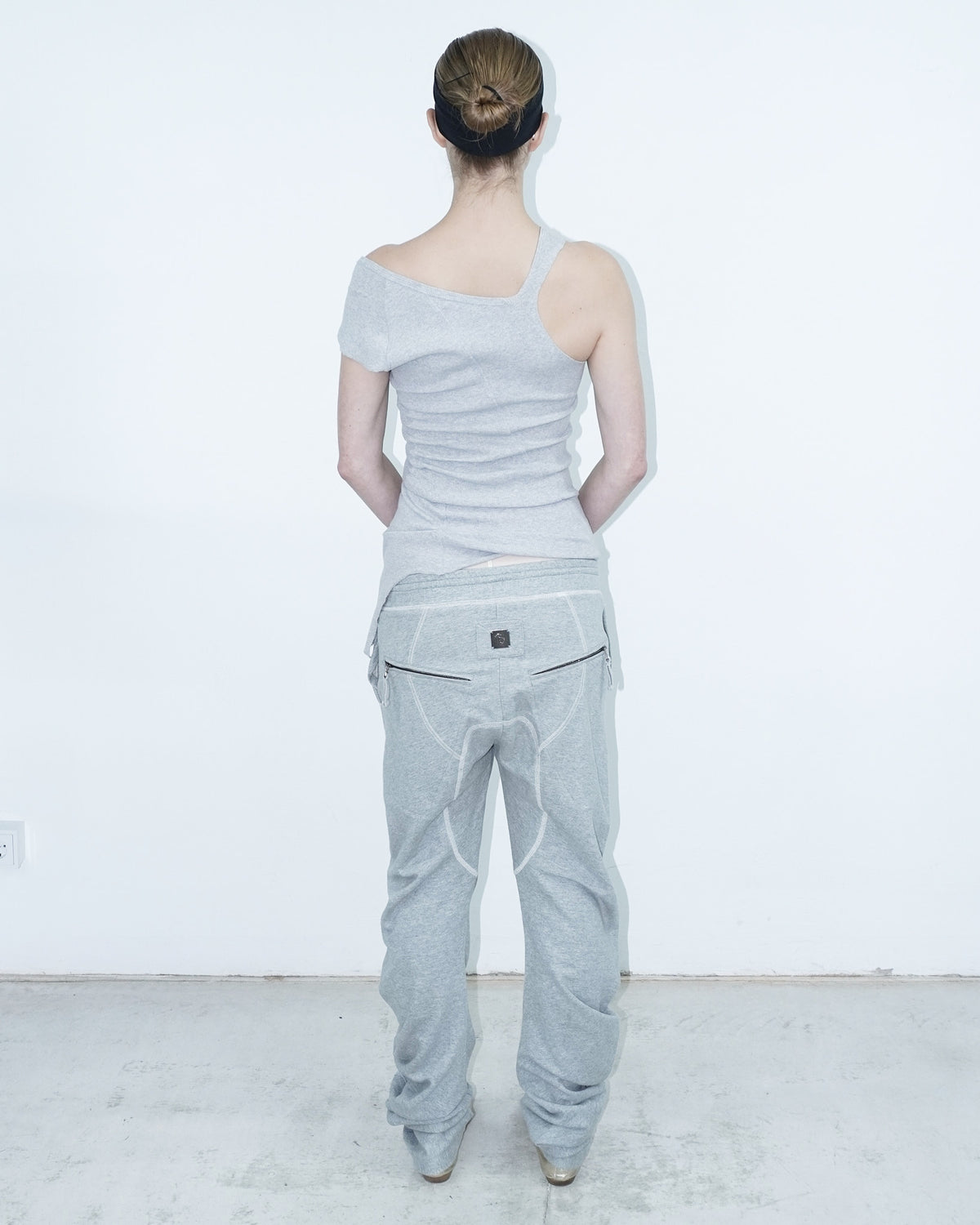 grey cotton pants