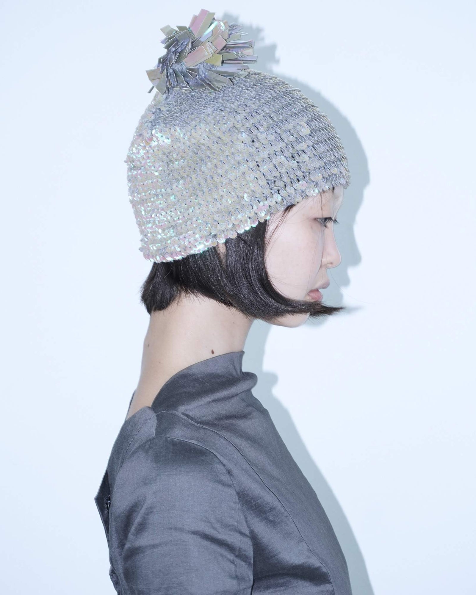 holographic sequins beanie