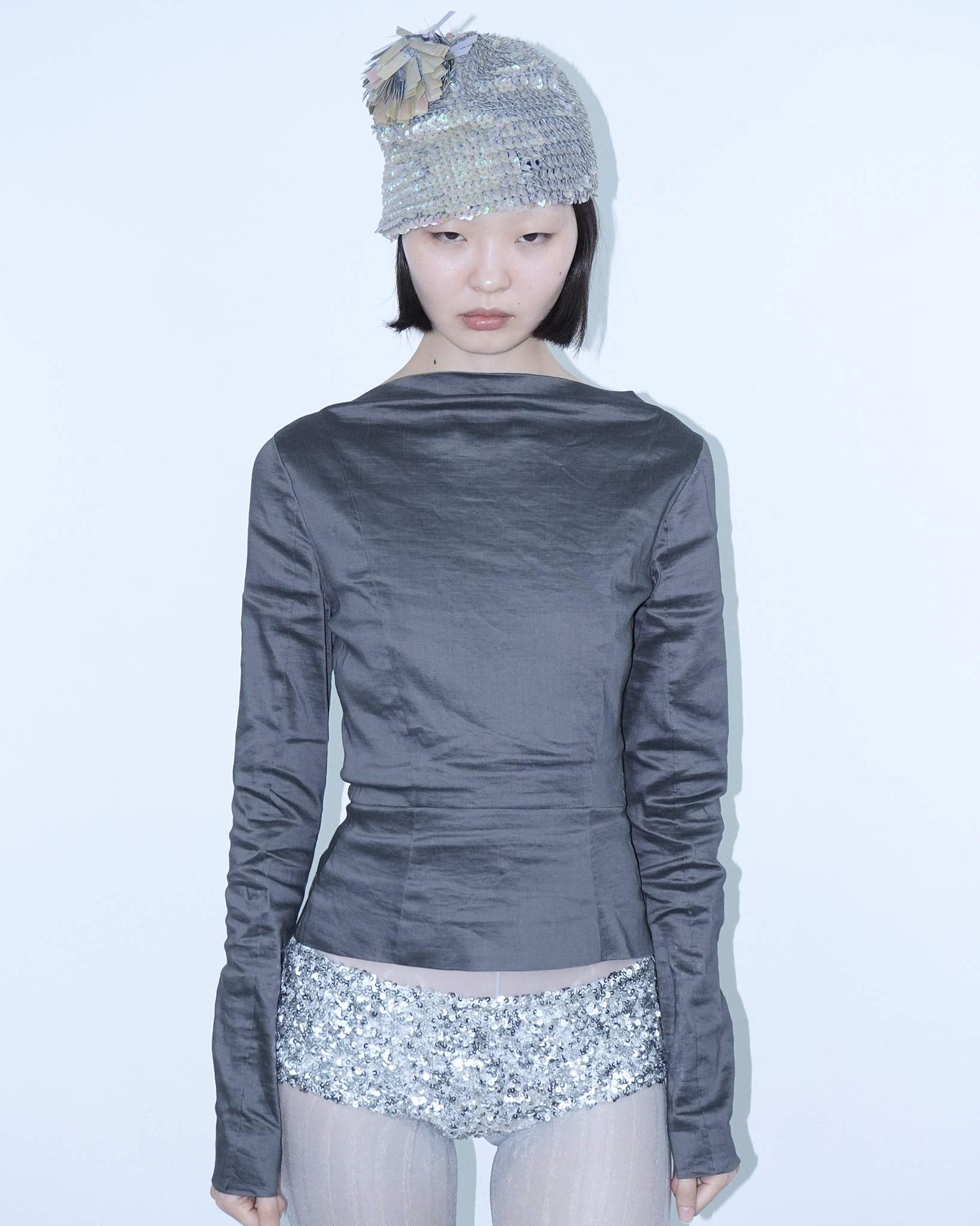 holographic sequins beanie