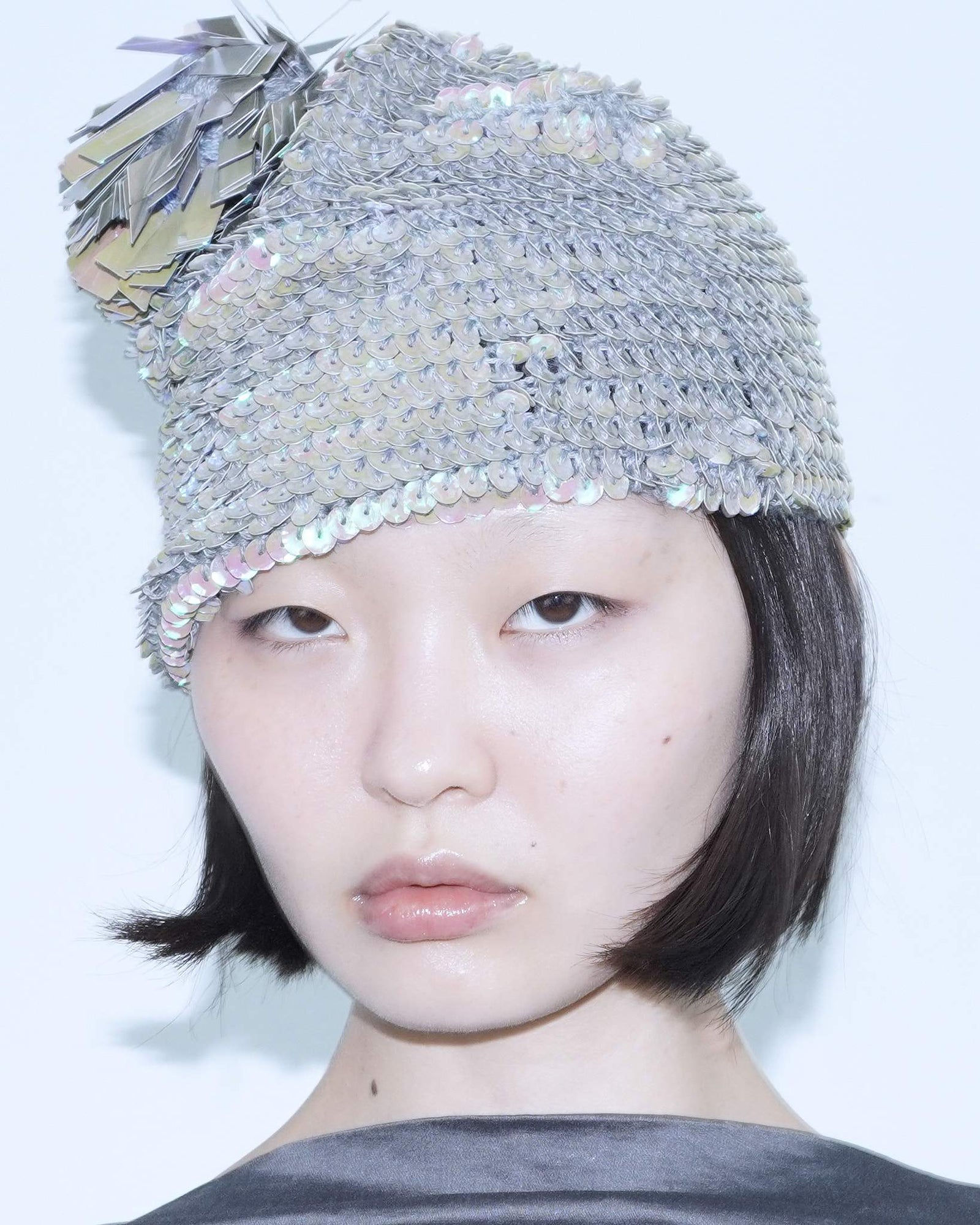 holographic sequins beanie