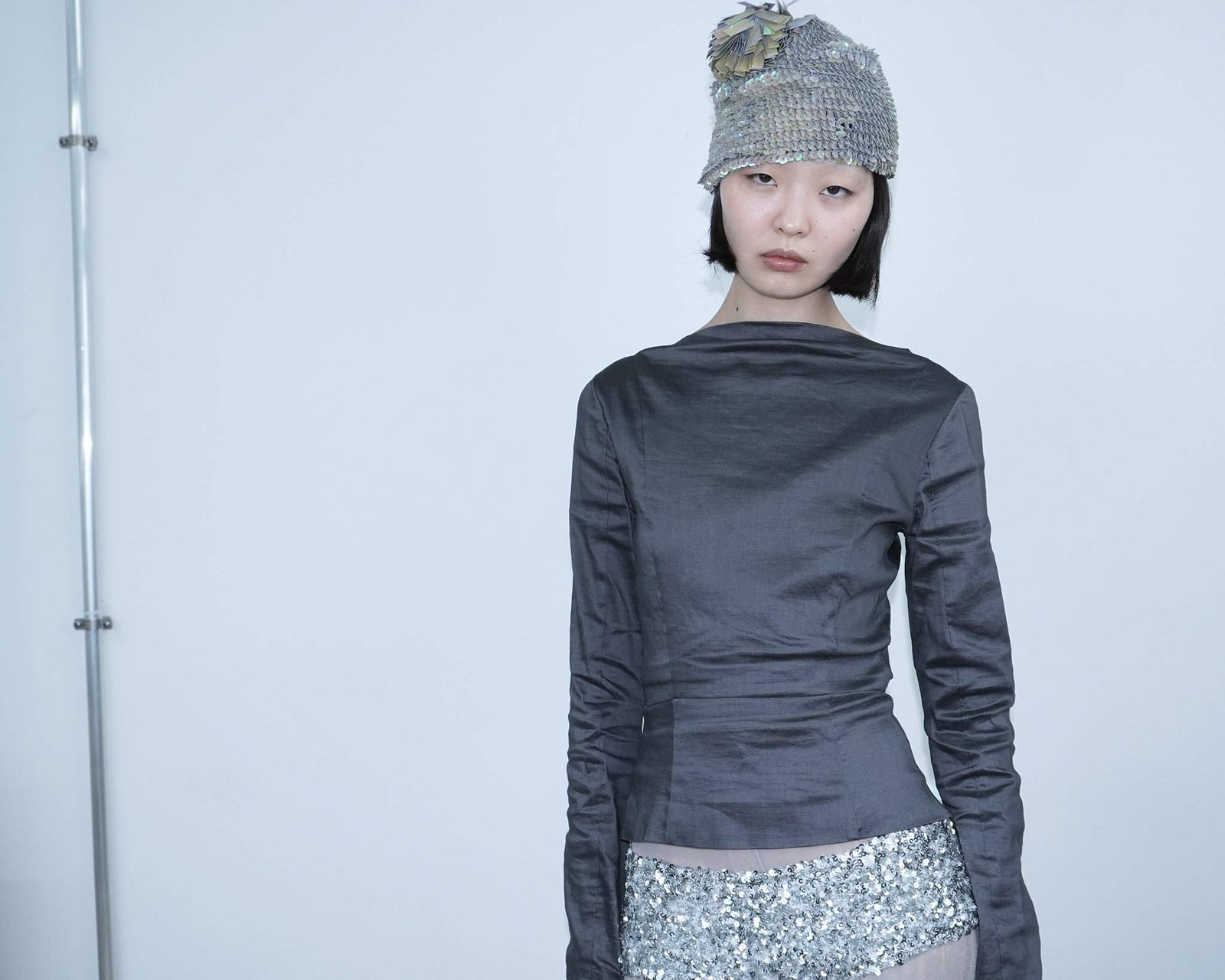 holographic sequins beanie