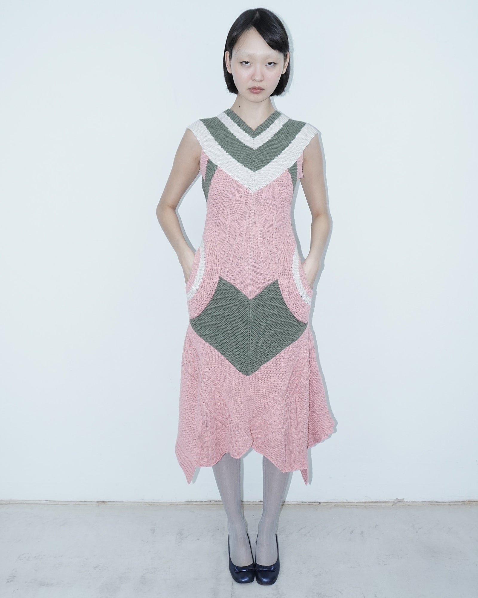 long knit dress