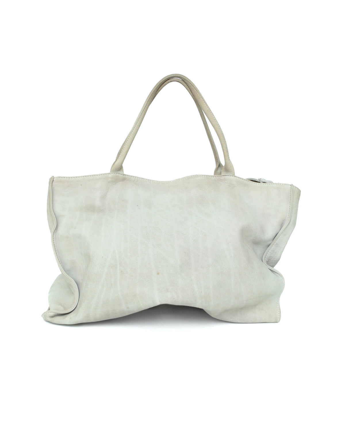 maxi cut-out detailed leather bag