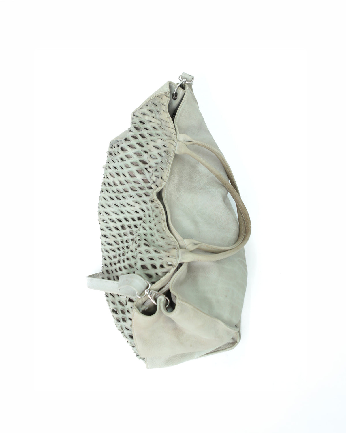 maxi cut-out detailed leather bag