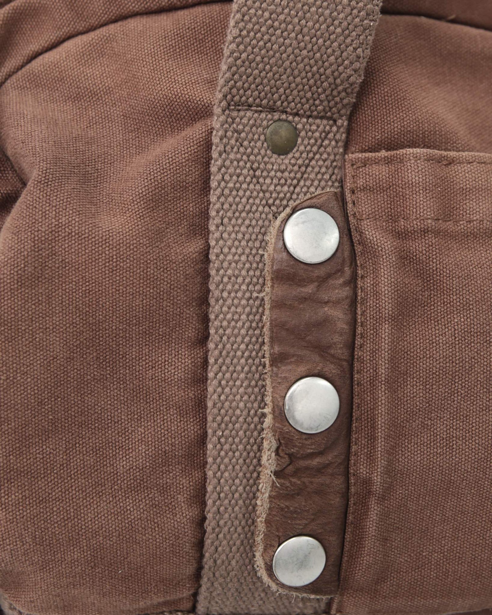 medium multi pocket chestnut linen bag