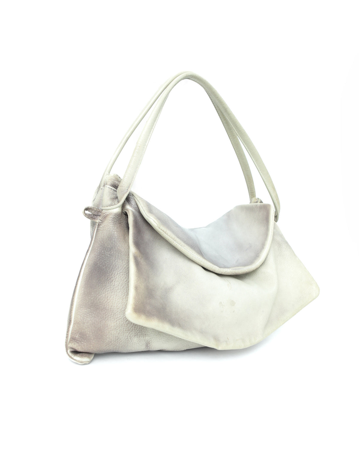 medium washed taupe flap bag
