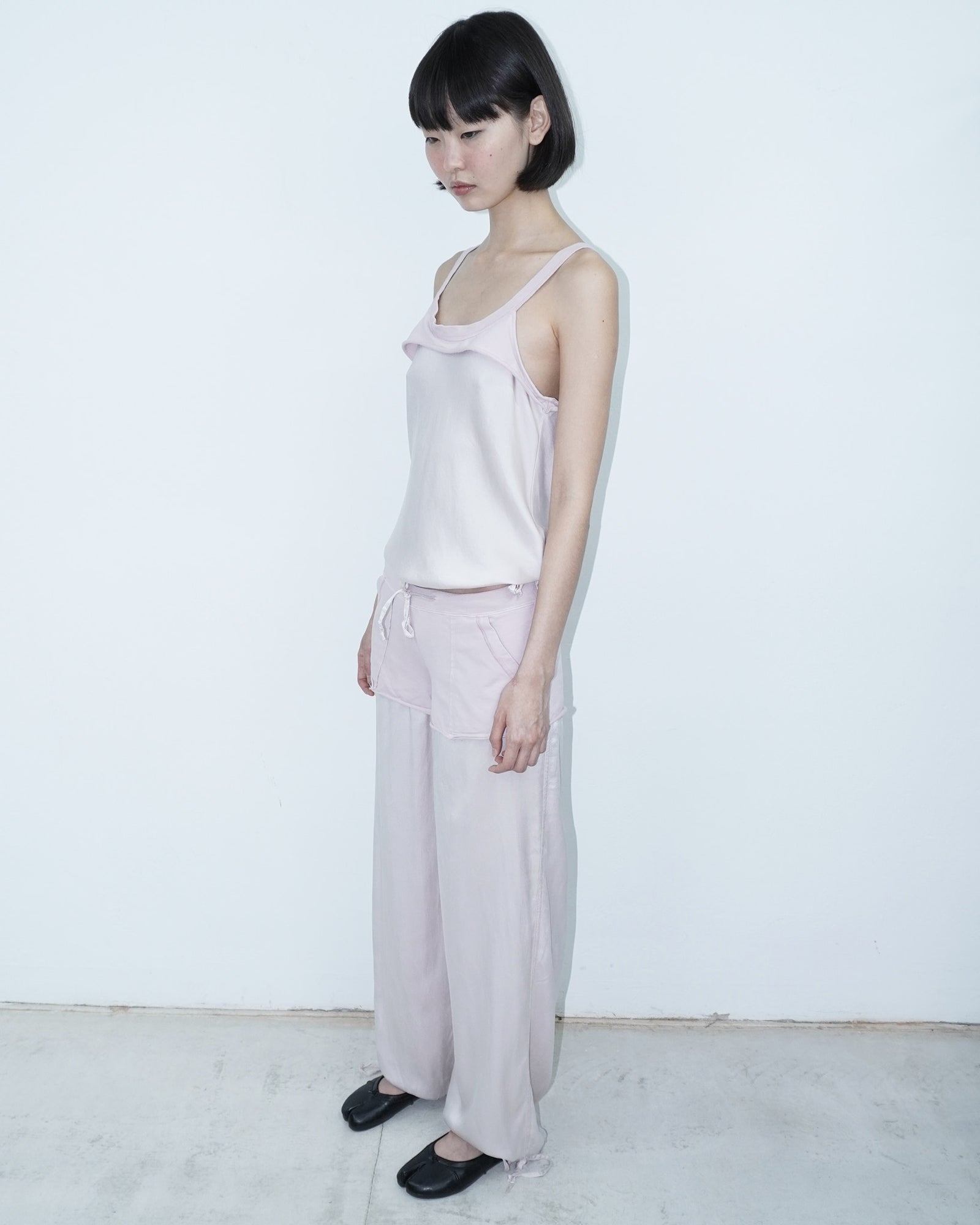 pale pink silk set