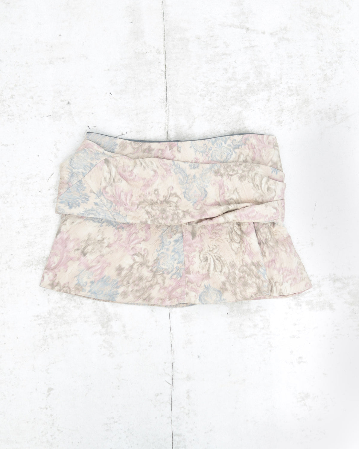 pastel flower mini skirt