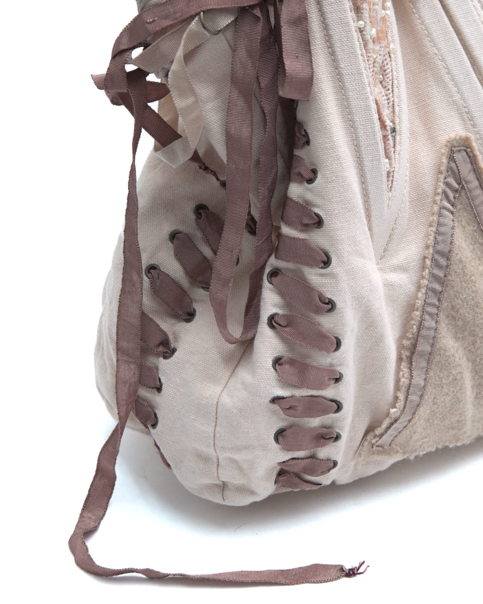 pink patchwork lace bag