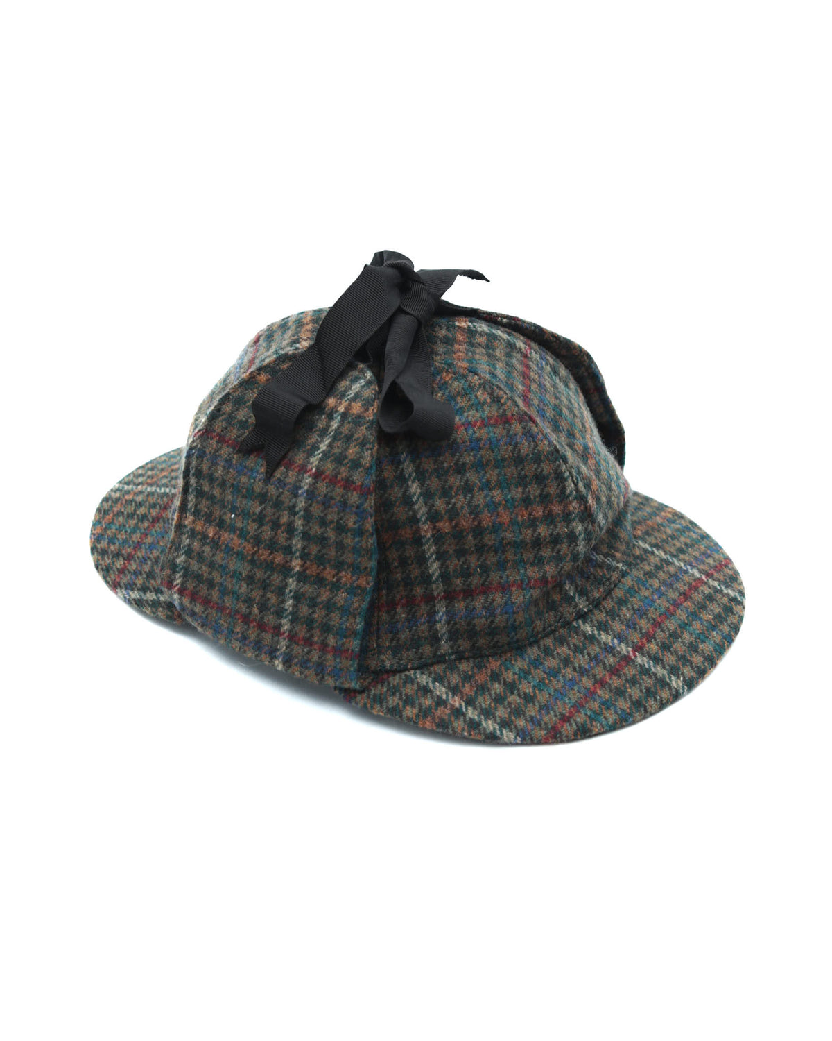 plaid ear-flap cap