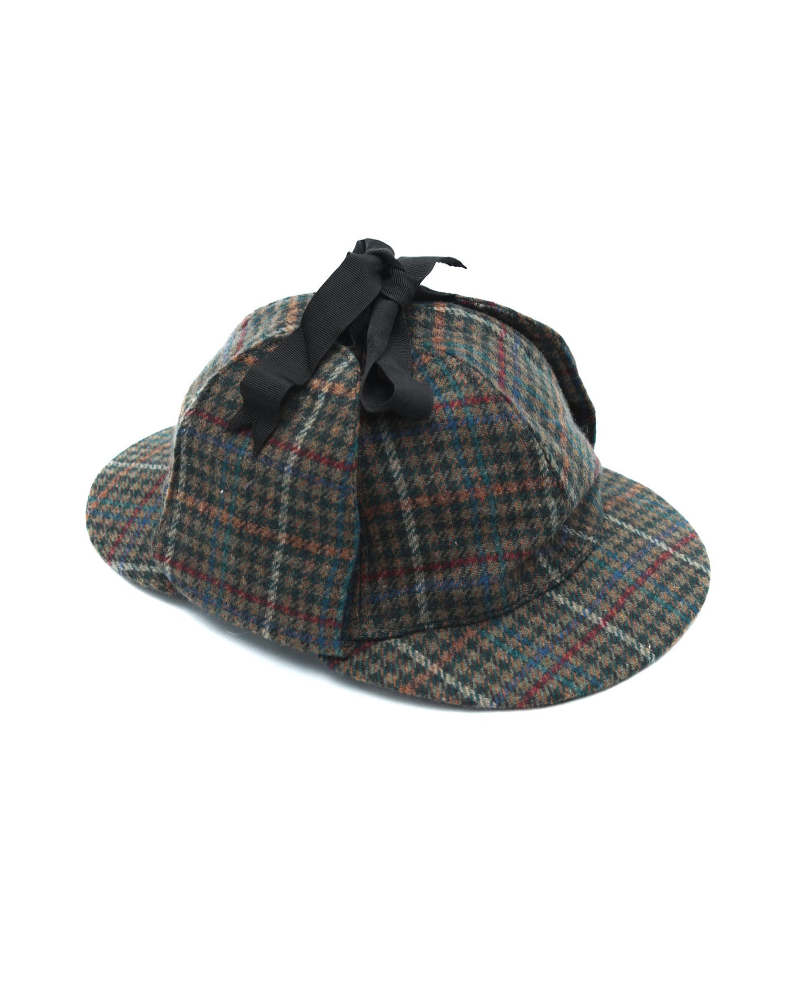plaid ear-flap cap
