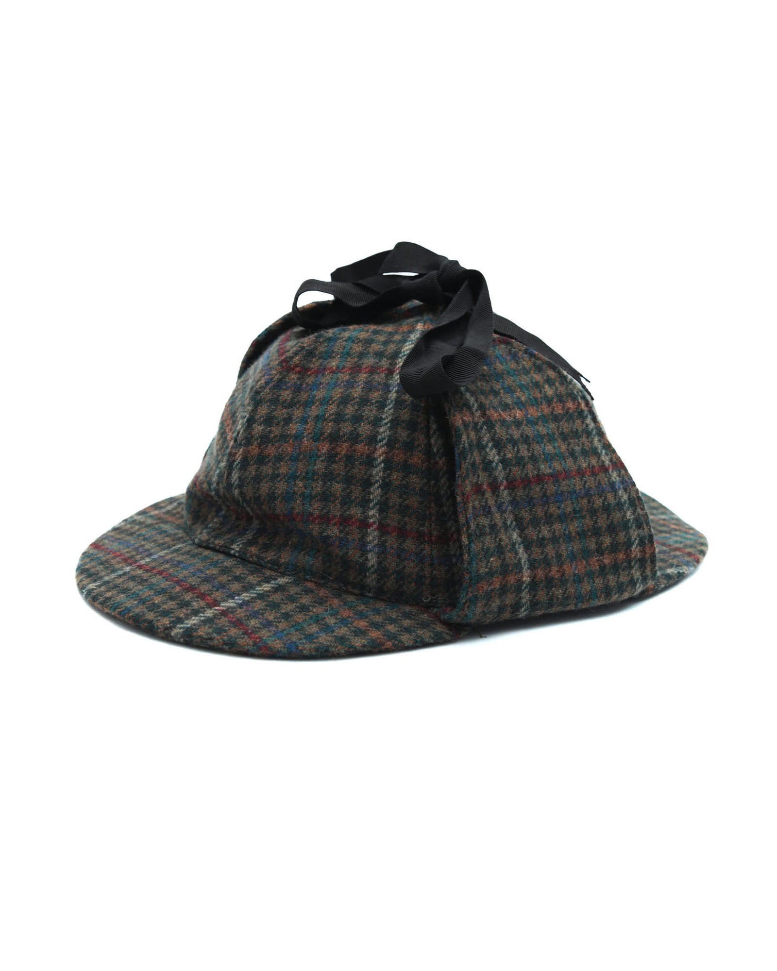 plaid ear-flap cap