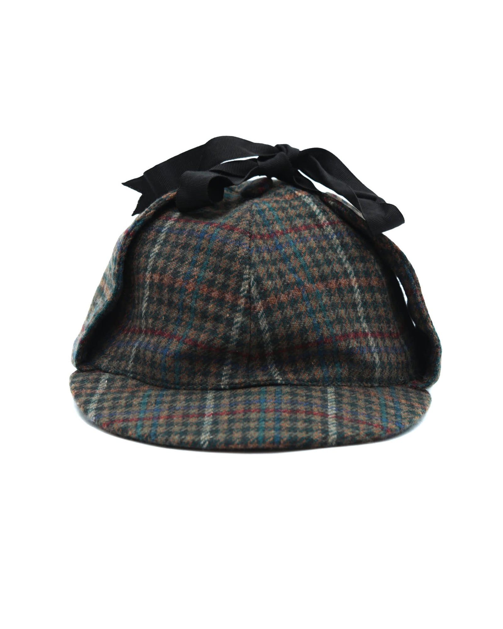 plaid ear-flap cap