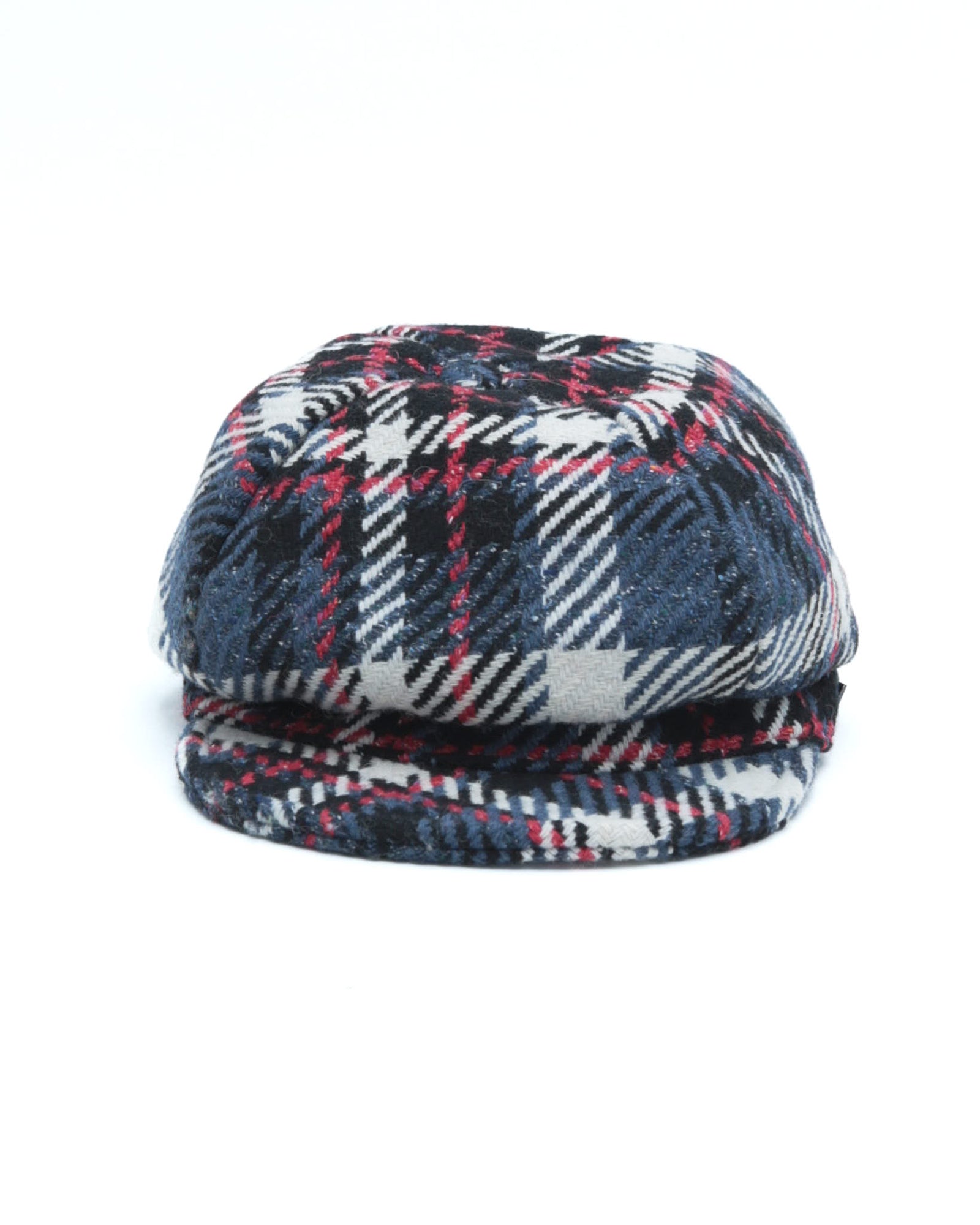 plaid wool baseball cap