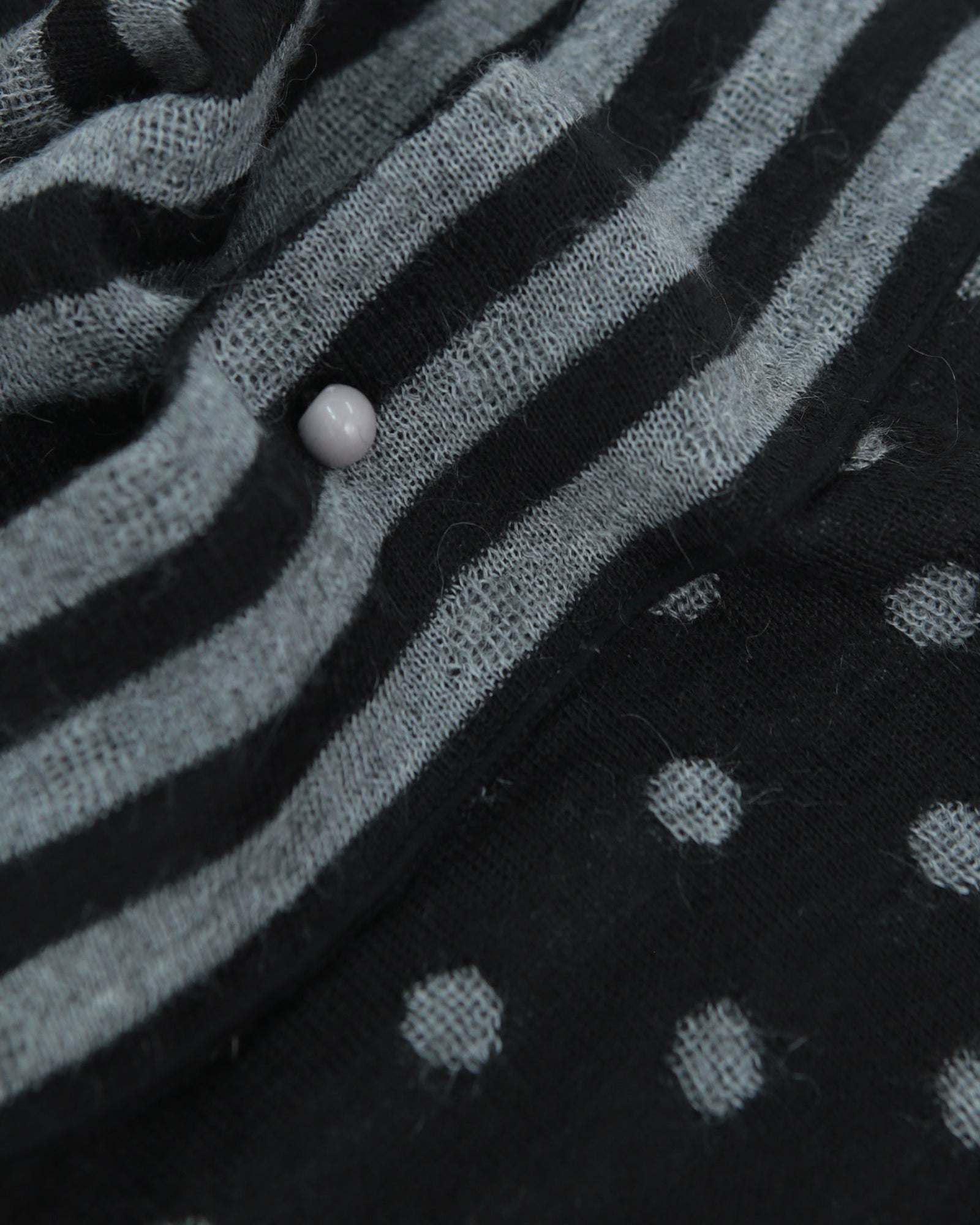 polka dot and stripes wool scarf / vest