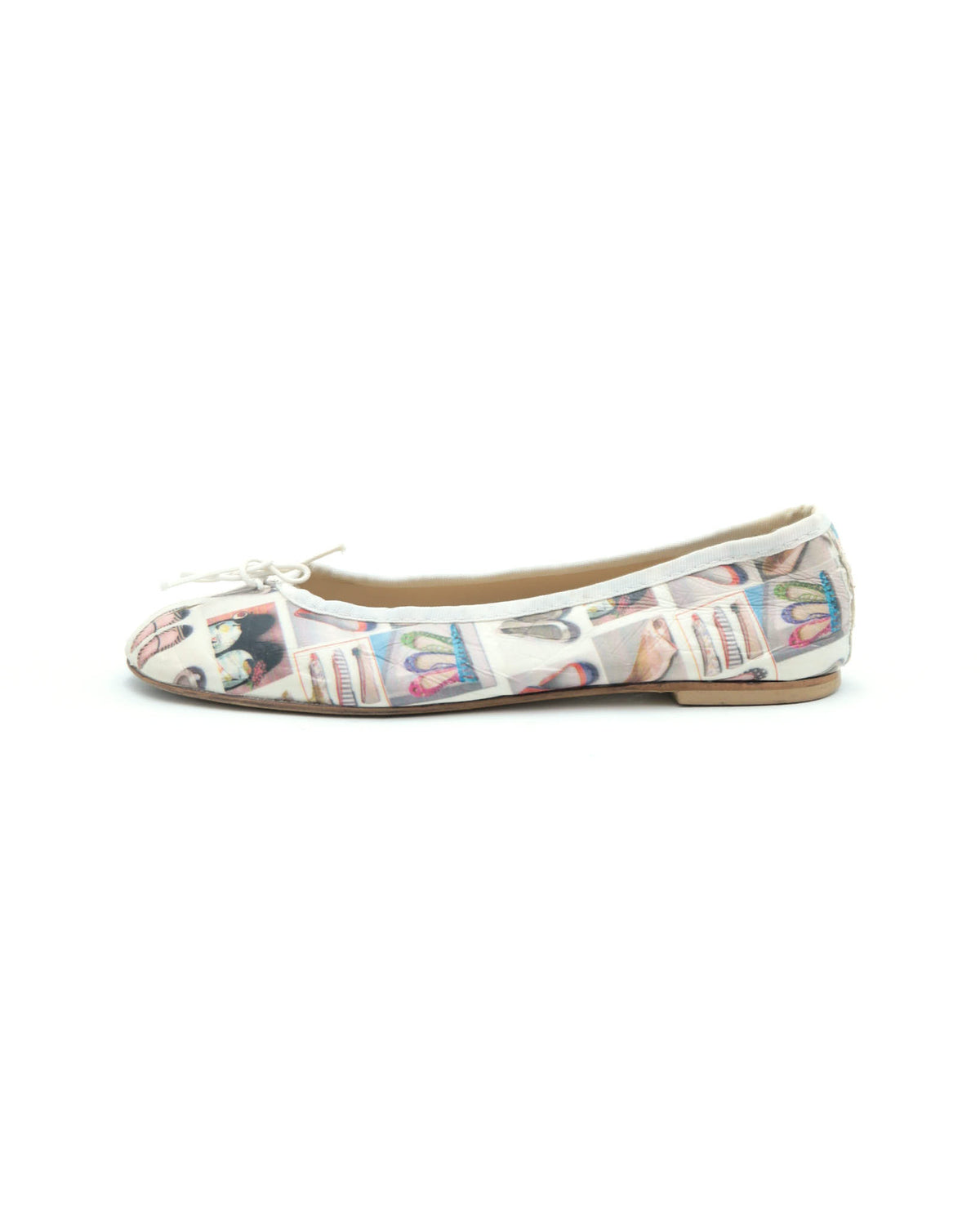 printed ballet flats