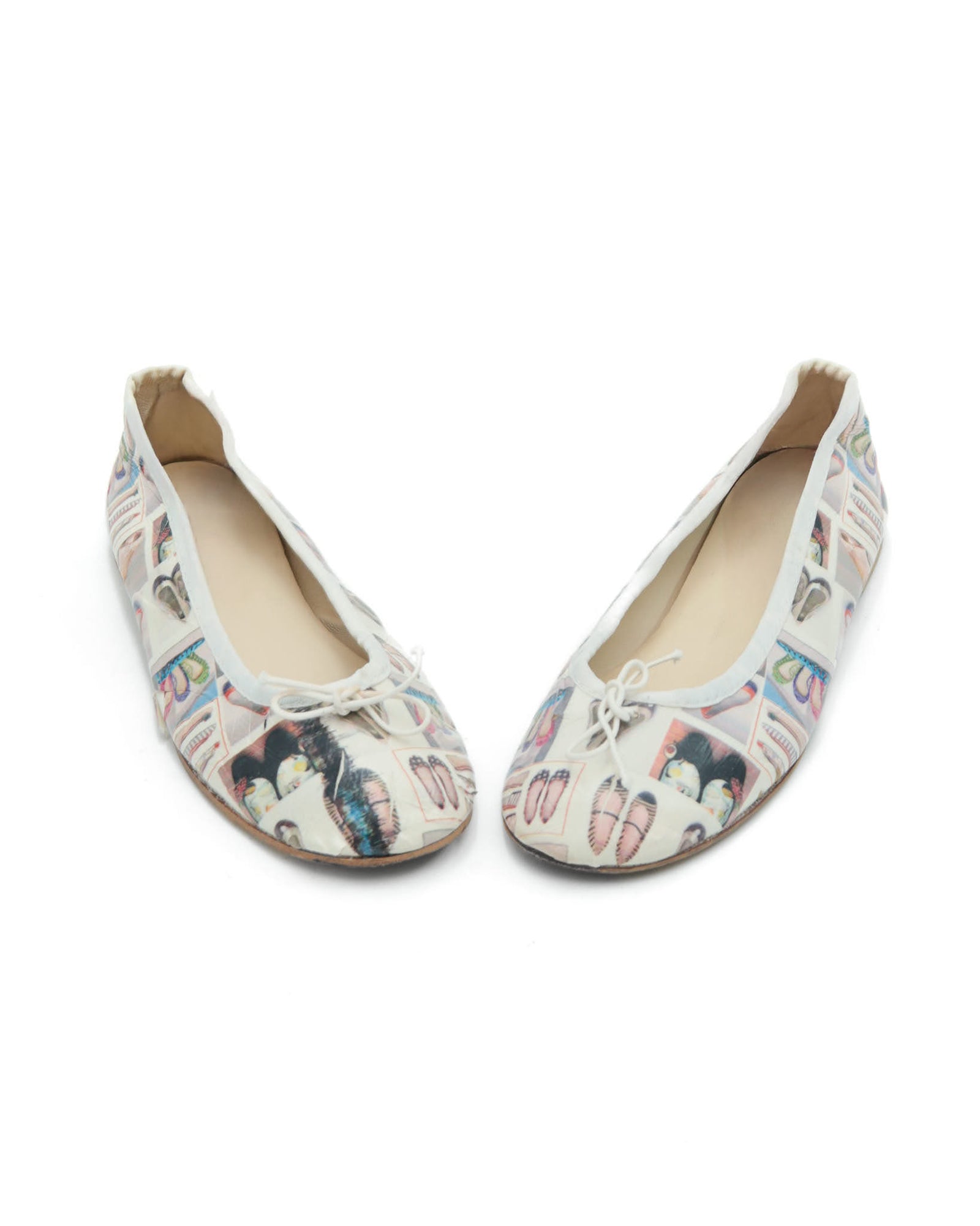 printed ballet flats