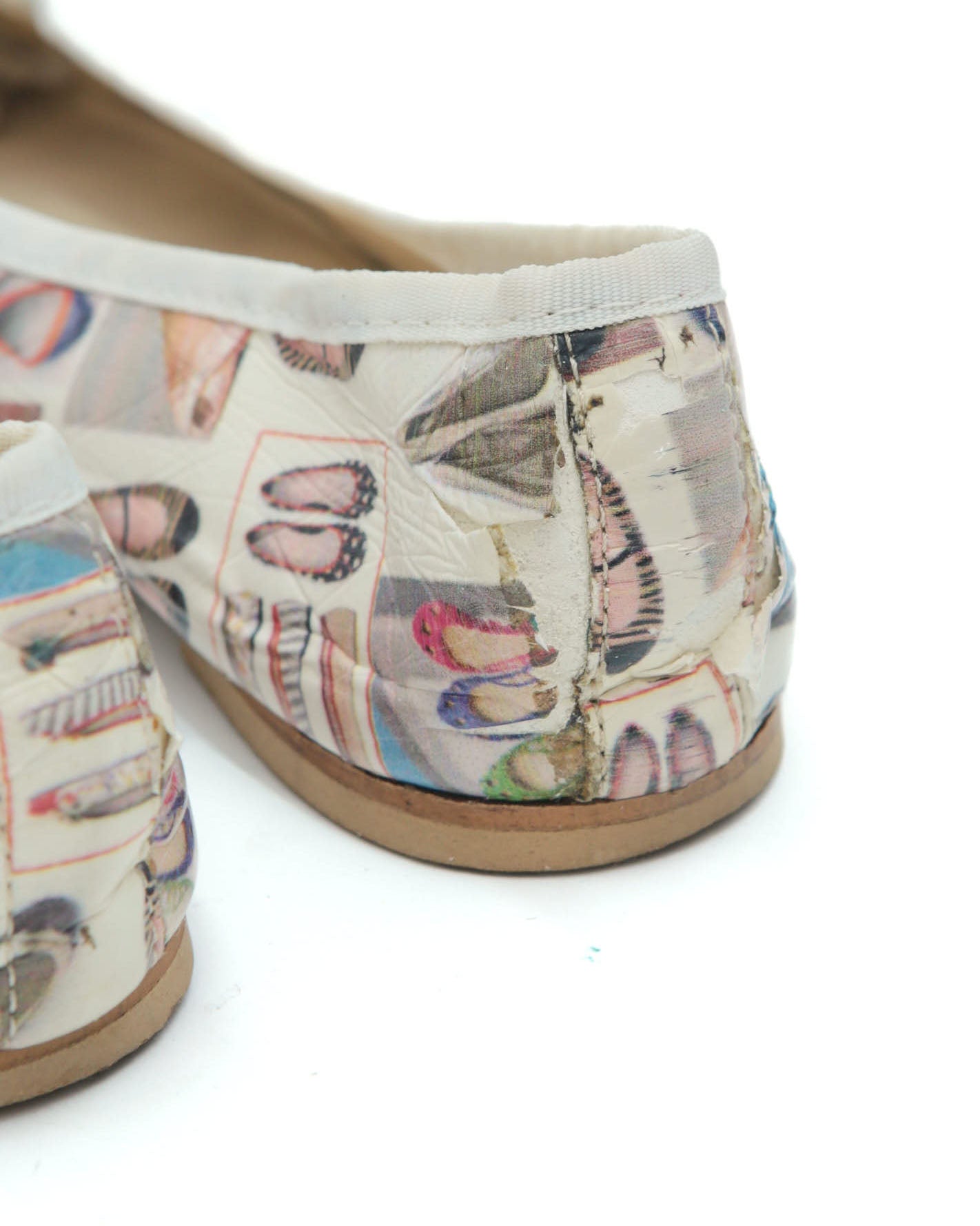 printed ballet flats