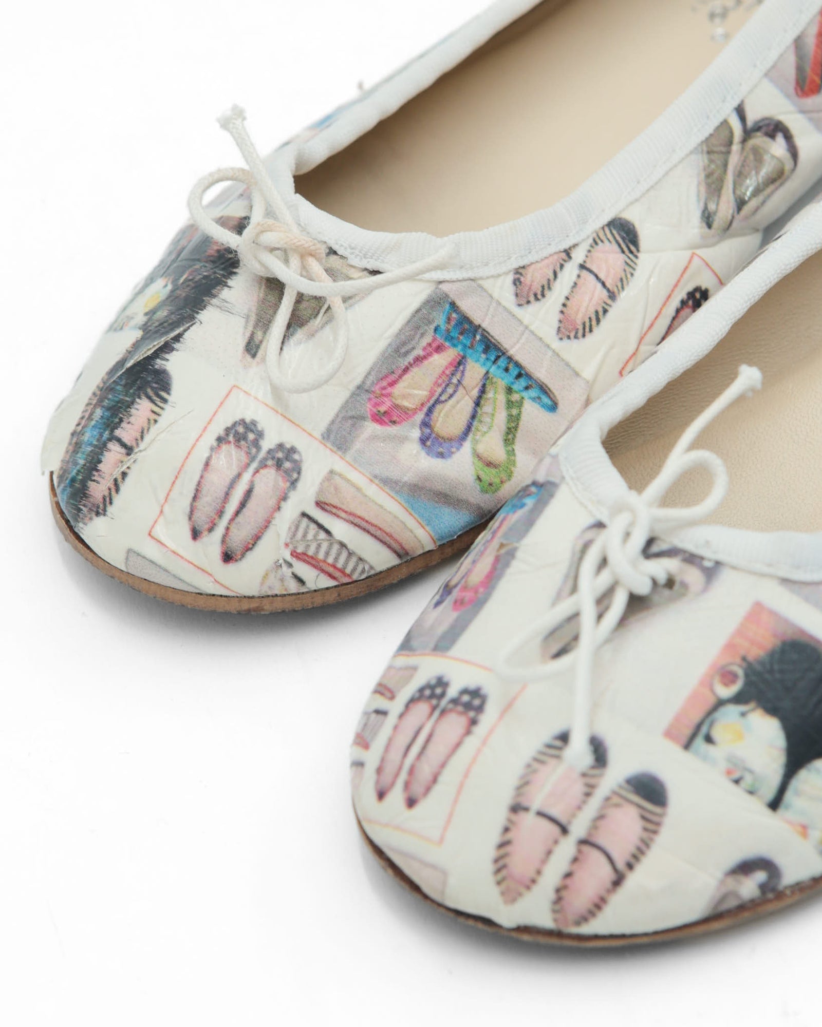 printed ballet flats
