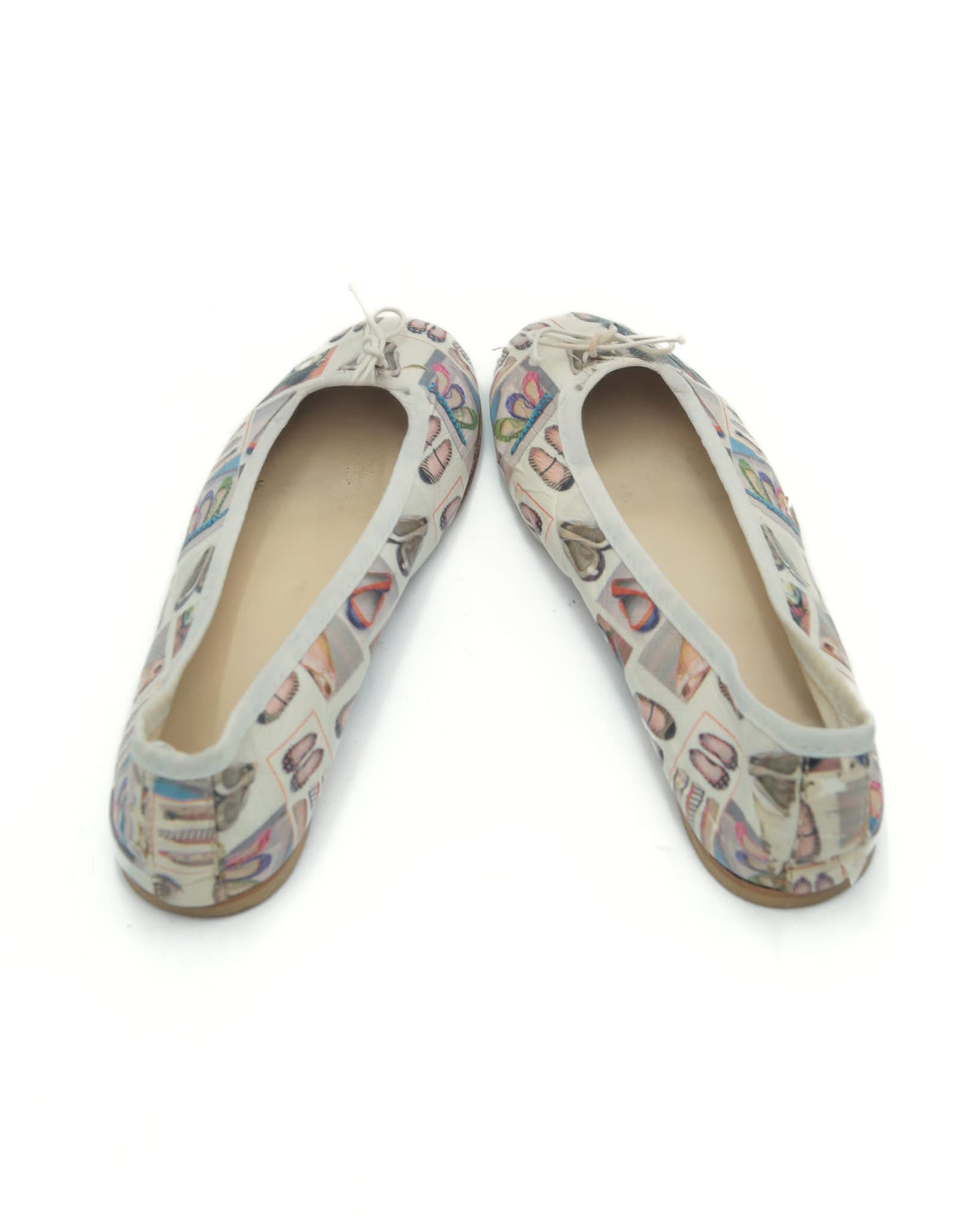 printed ballet flats