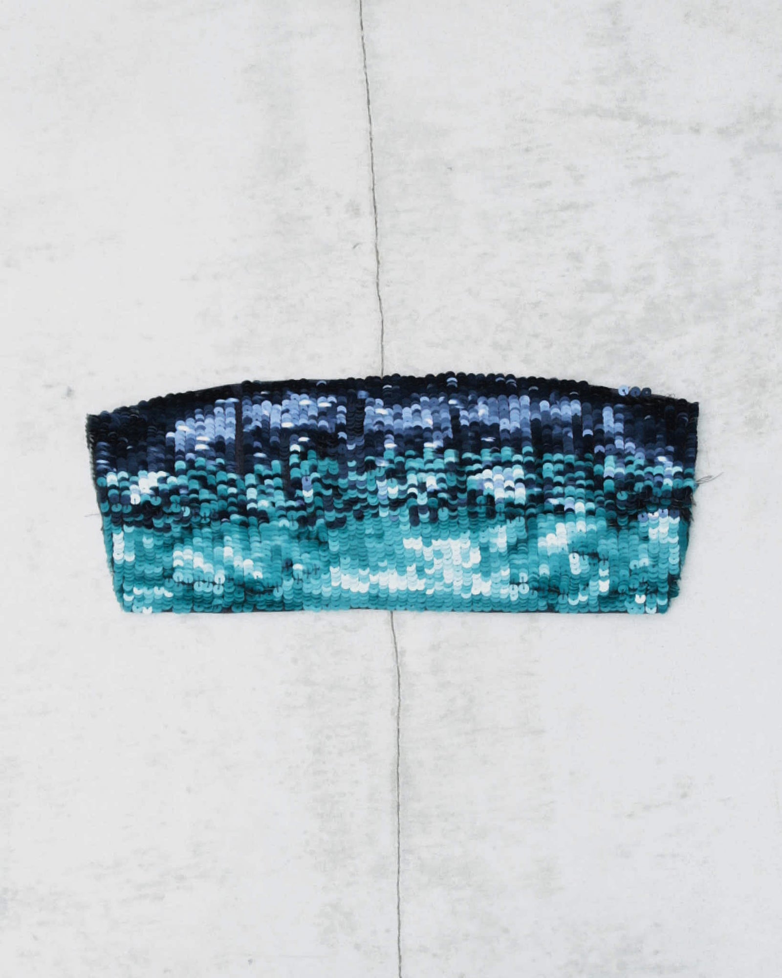 real silk & sequins micro top / bandeau