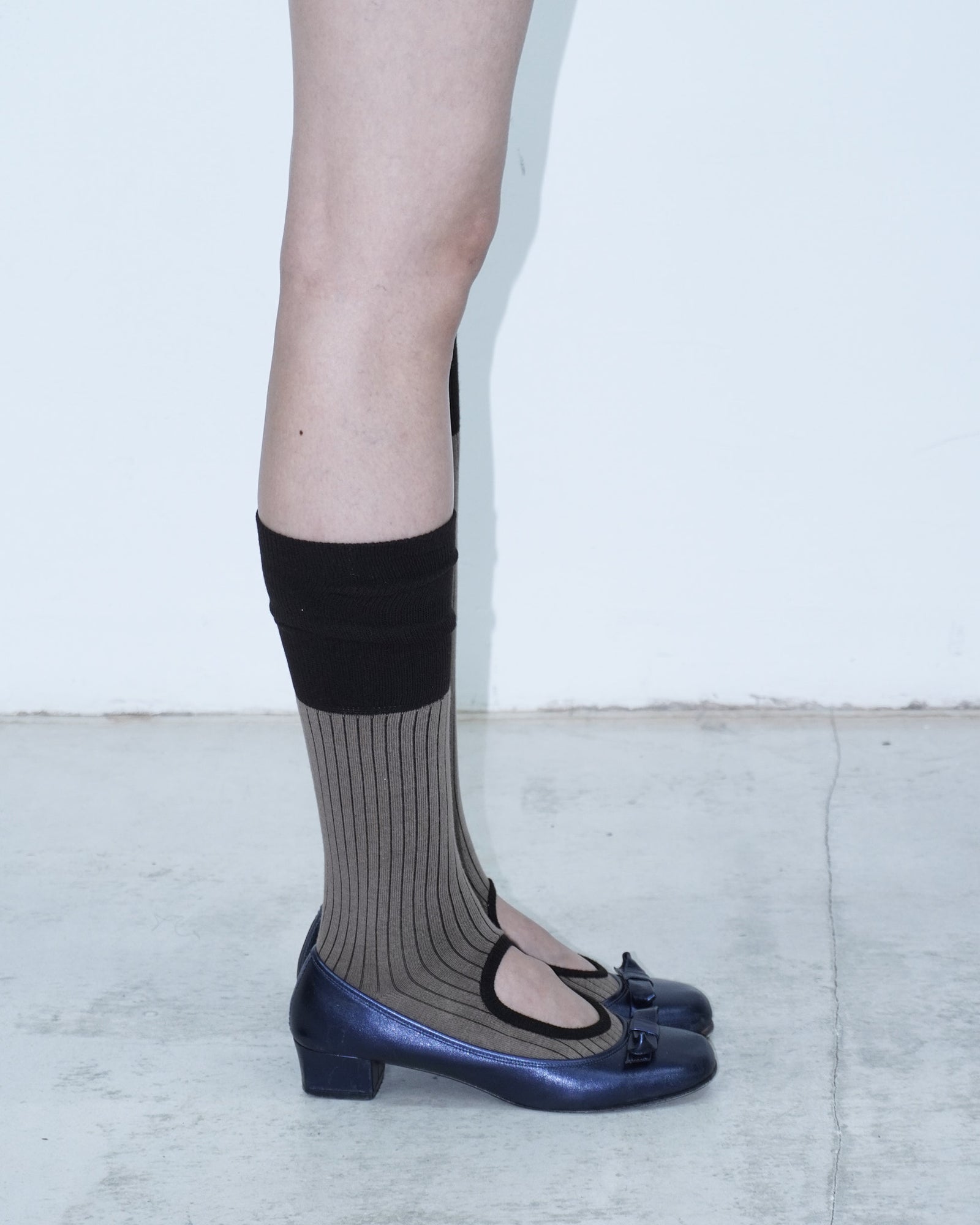 ribbed circle socks