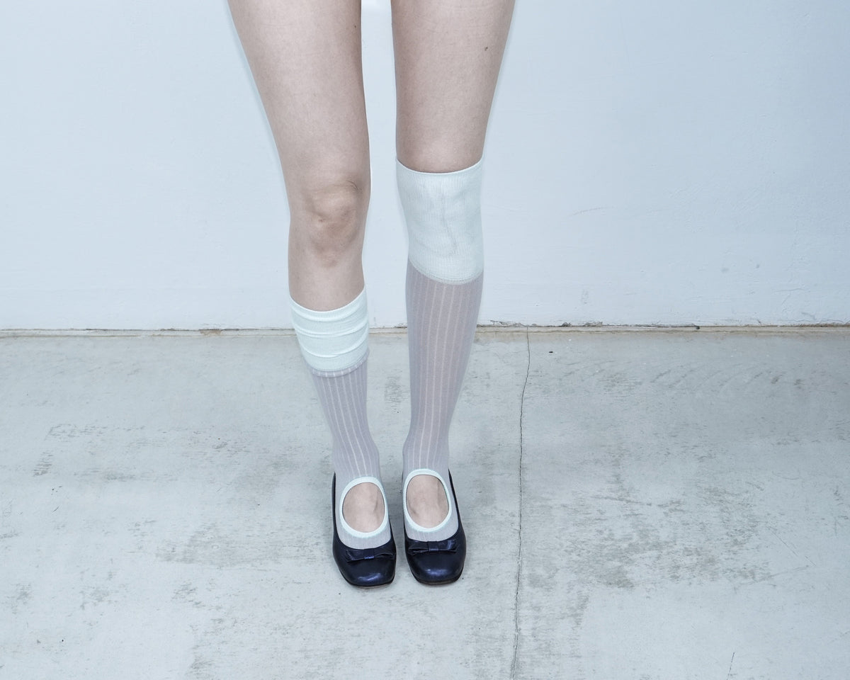 ribbed circle socks