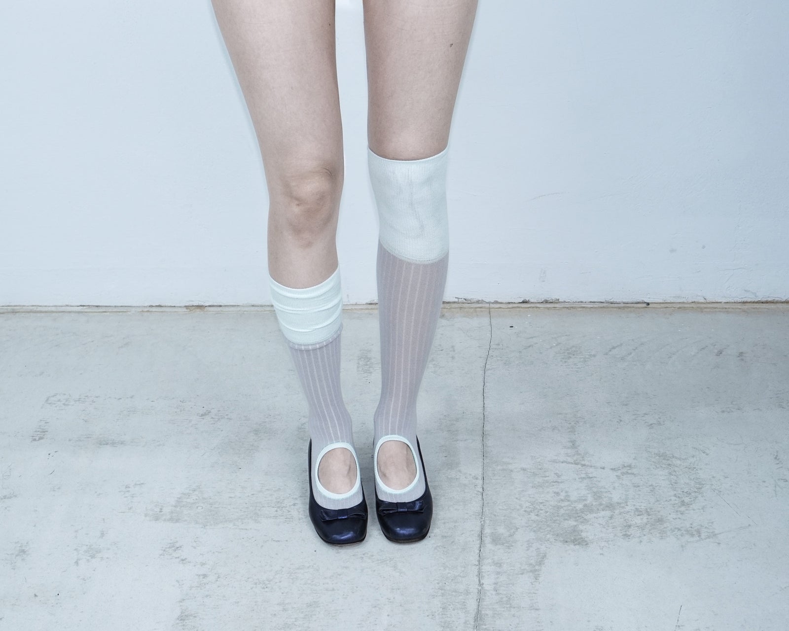 ribbed circle socks