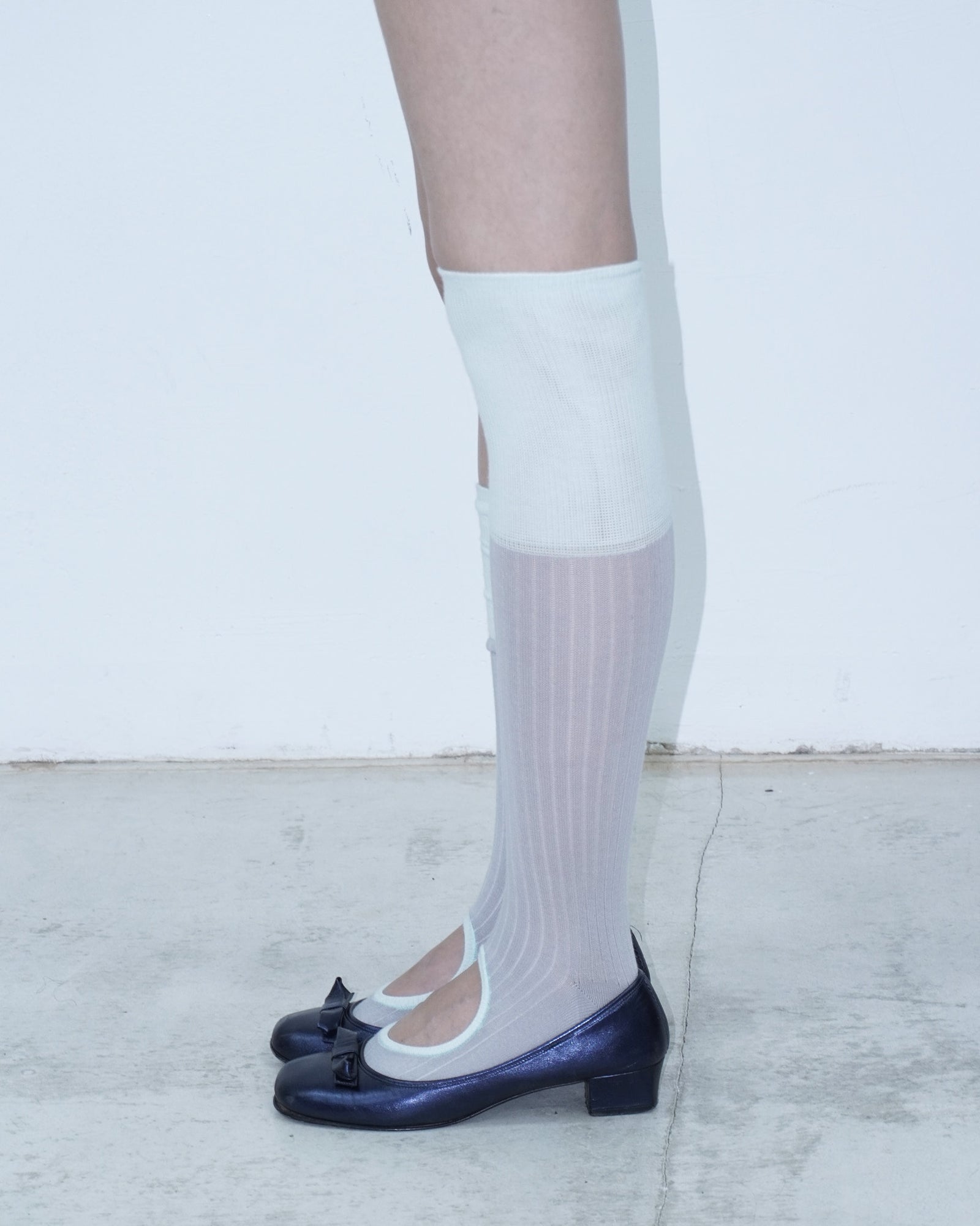 ribbed circle socks