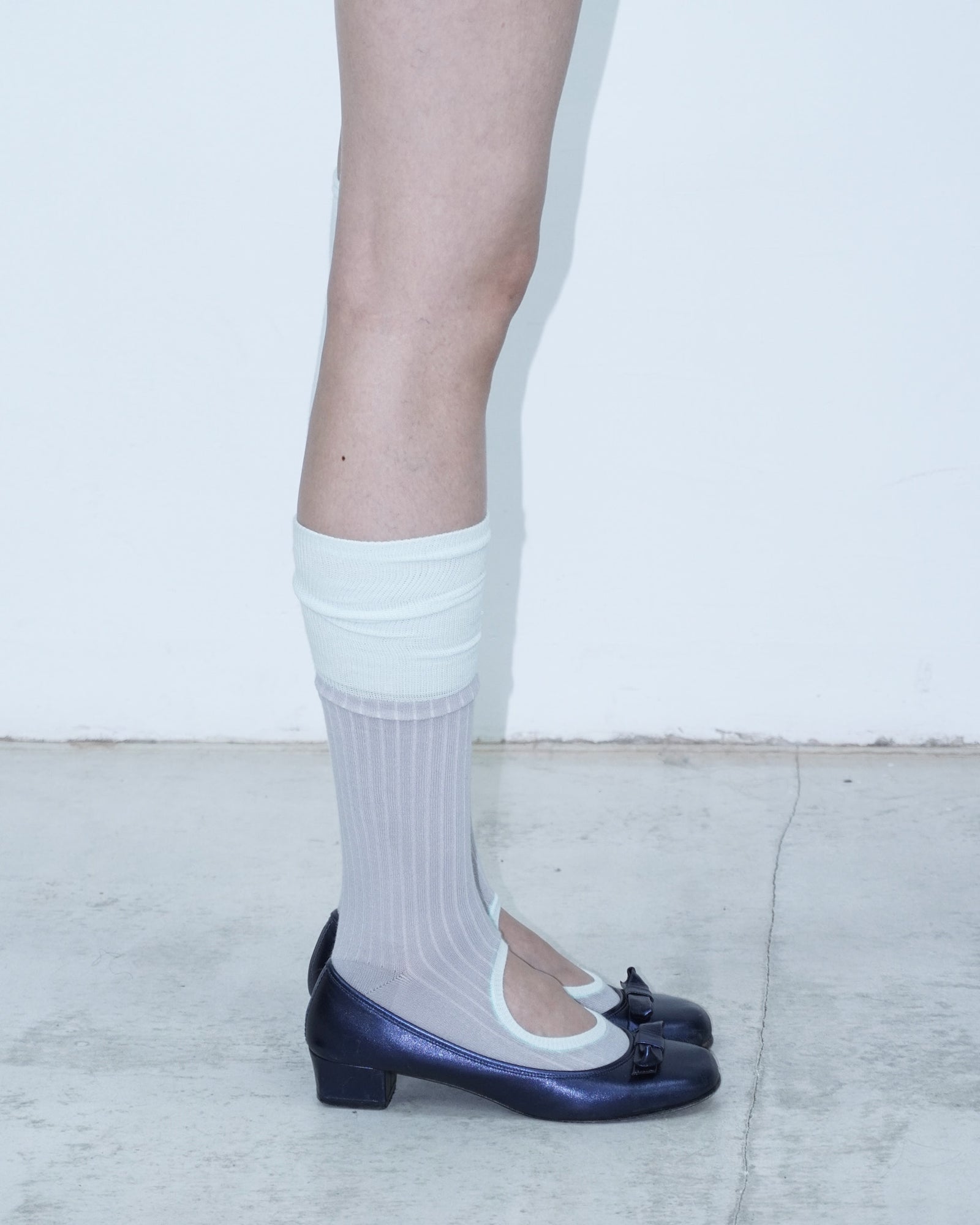 ribbed circle socks