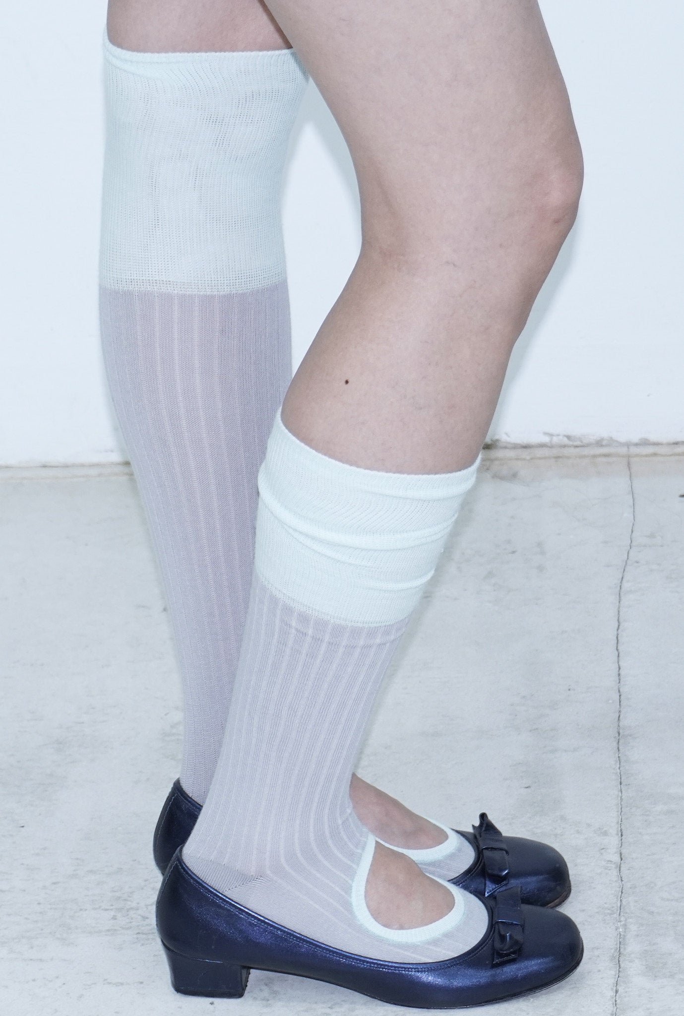 ribbed circle socks