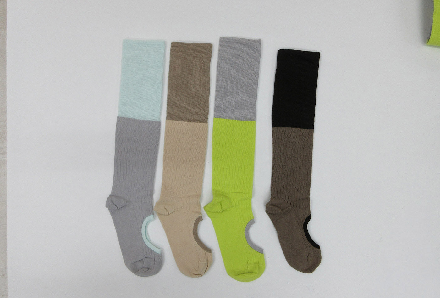 ribbed circle socks
