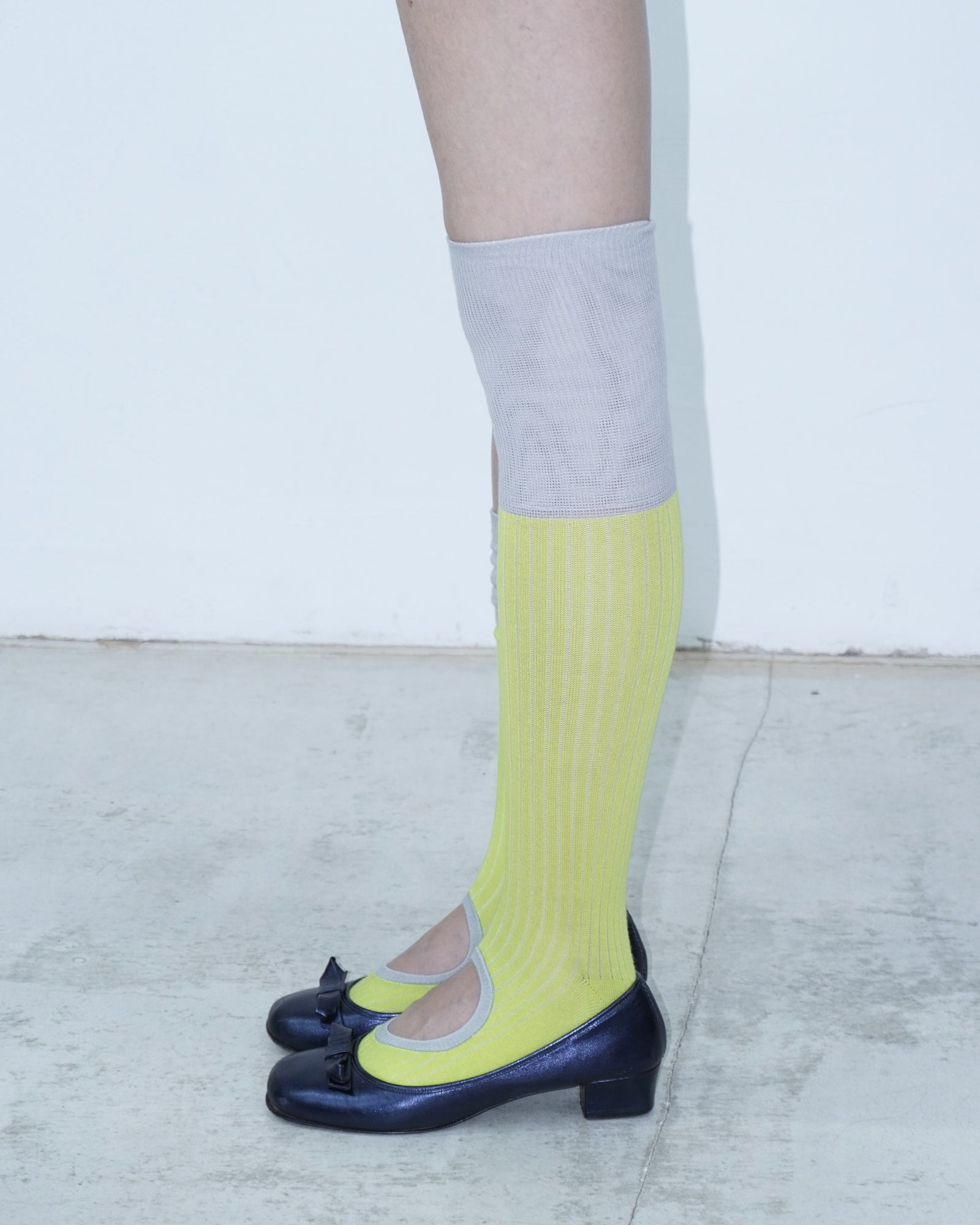 ribbed circle socks