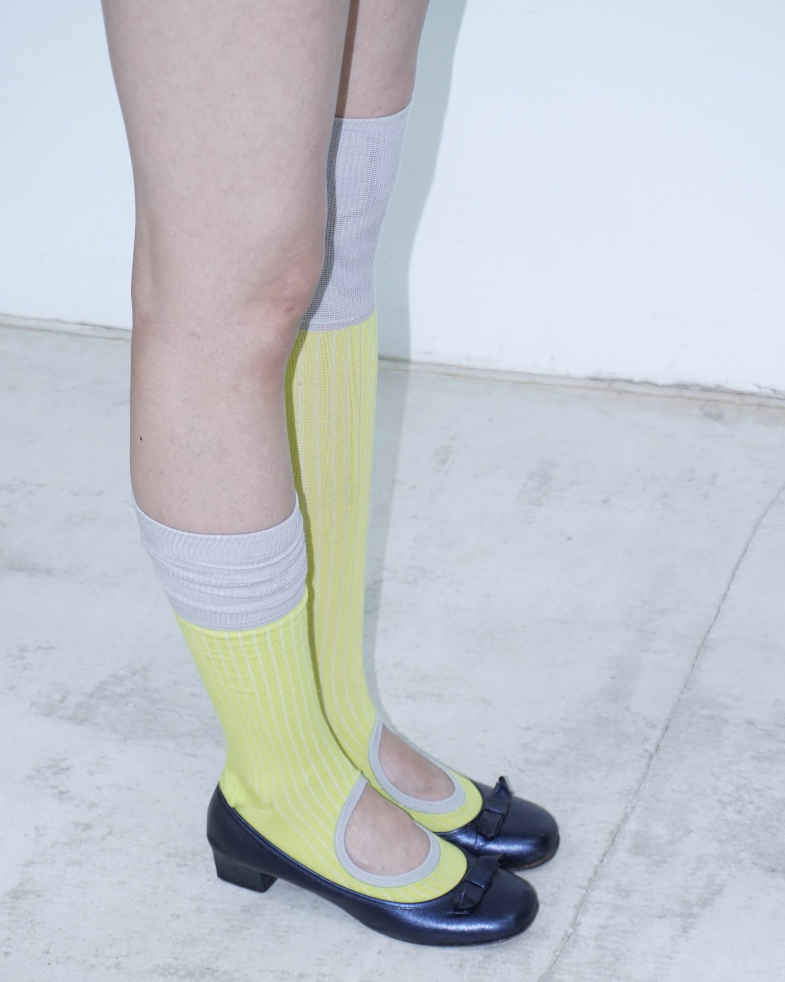 ribbed circle socks