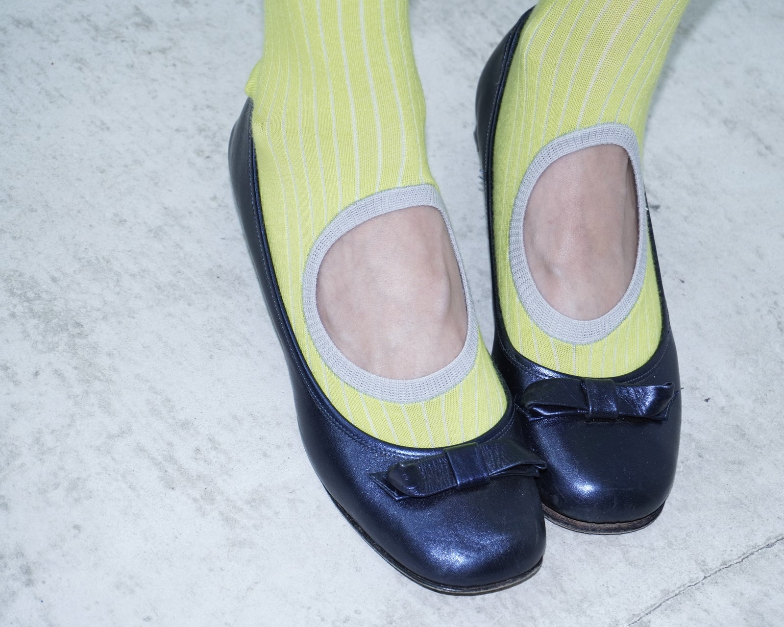 ribbed circle socks