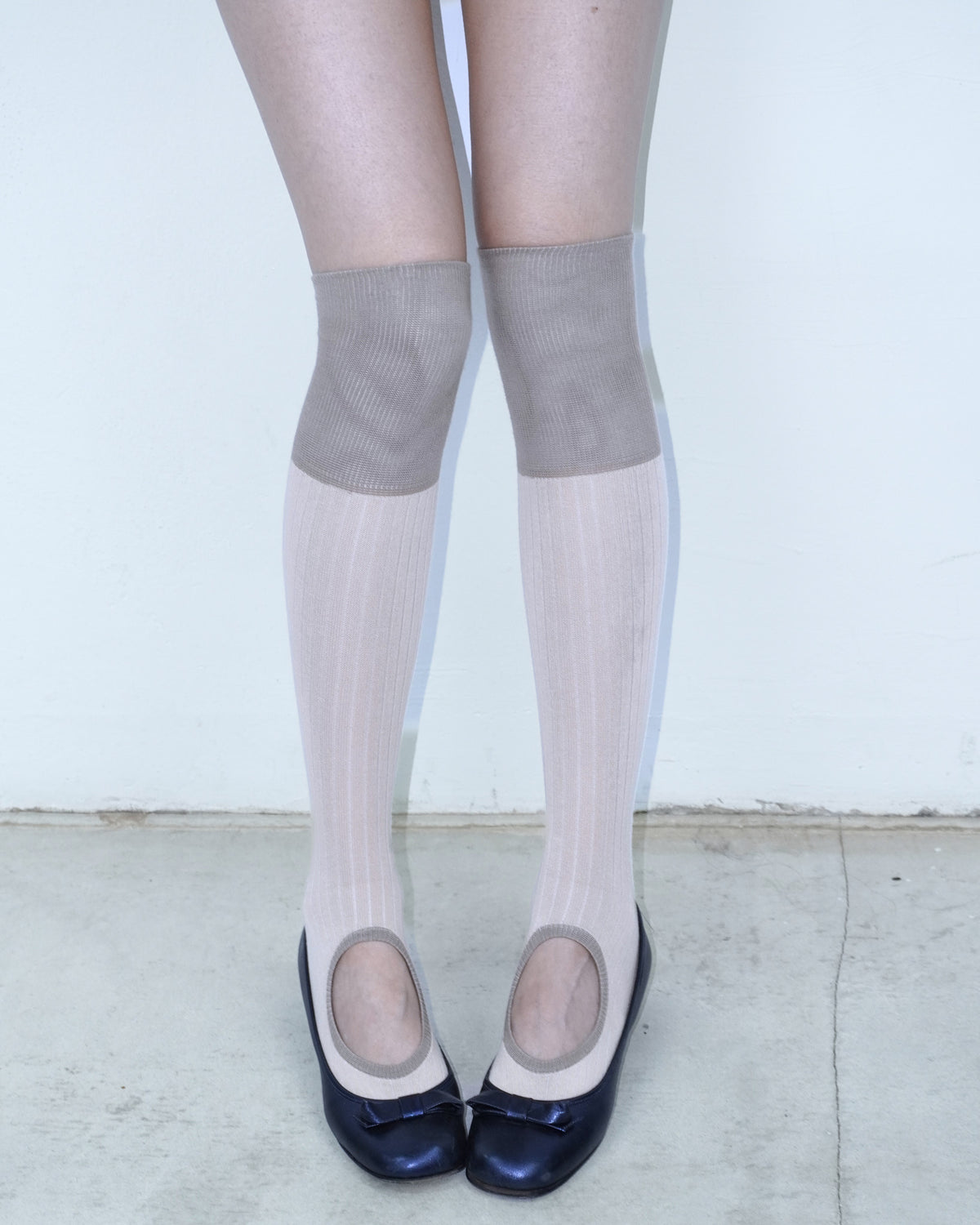 ribbed circle socks