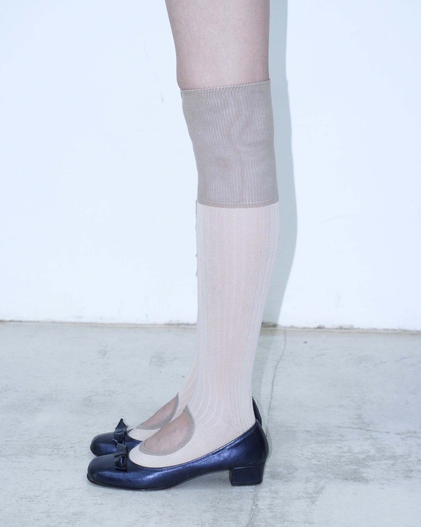 ribbed circle socks