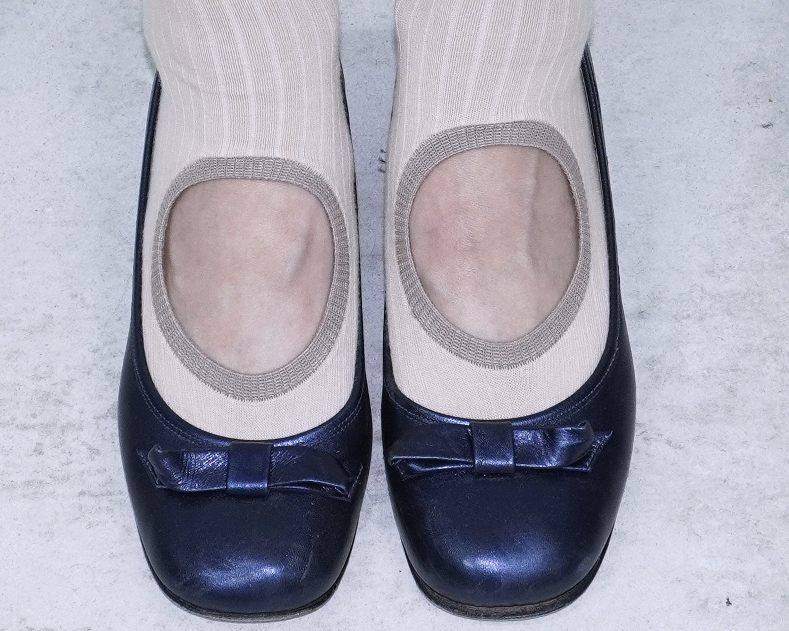 ribbed circle socks