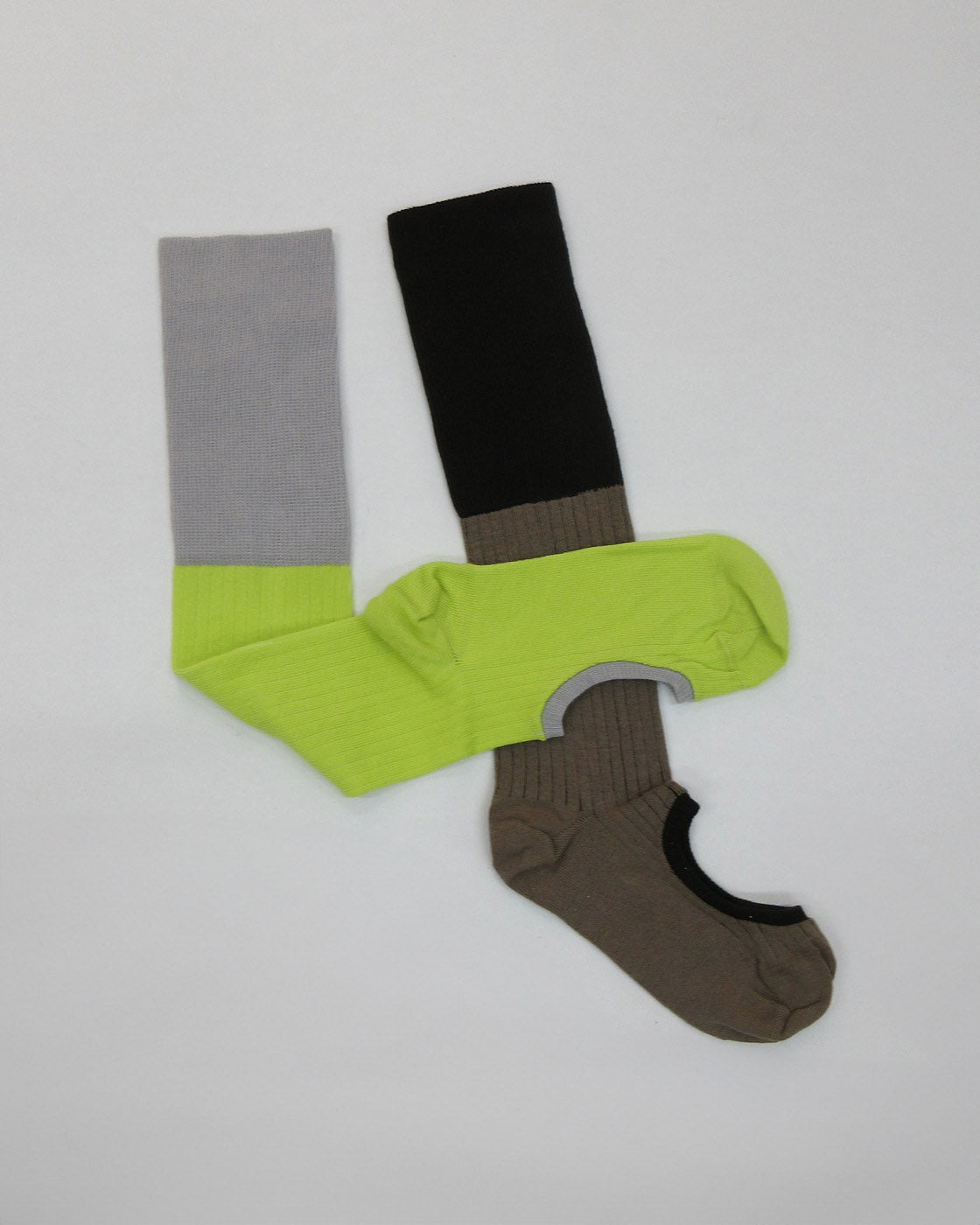 ribbed circle socks