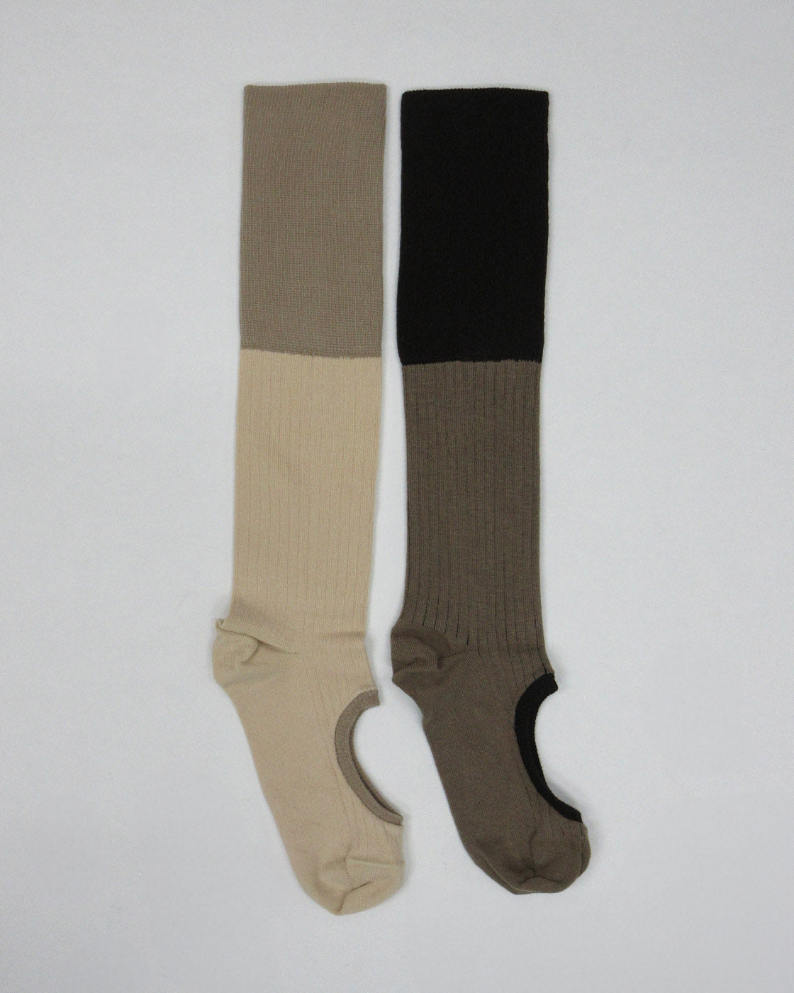ribbed circle socks