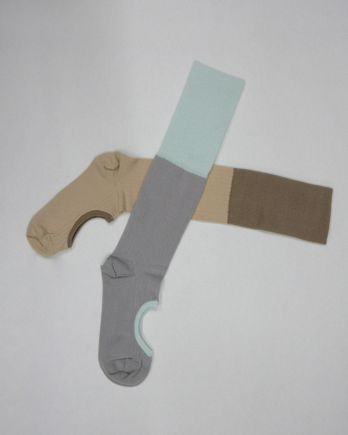 ribbed circle socks