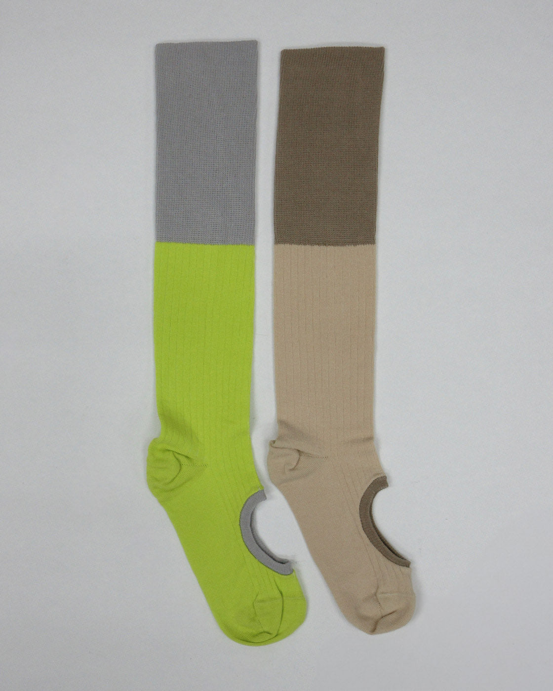 ribbed circle socks
